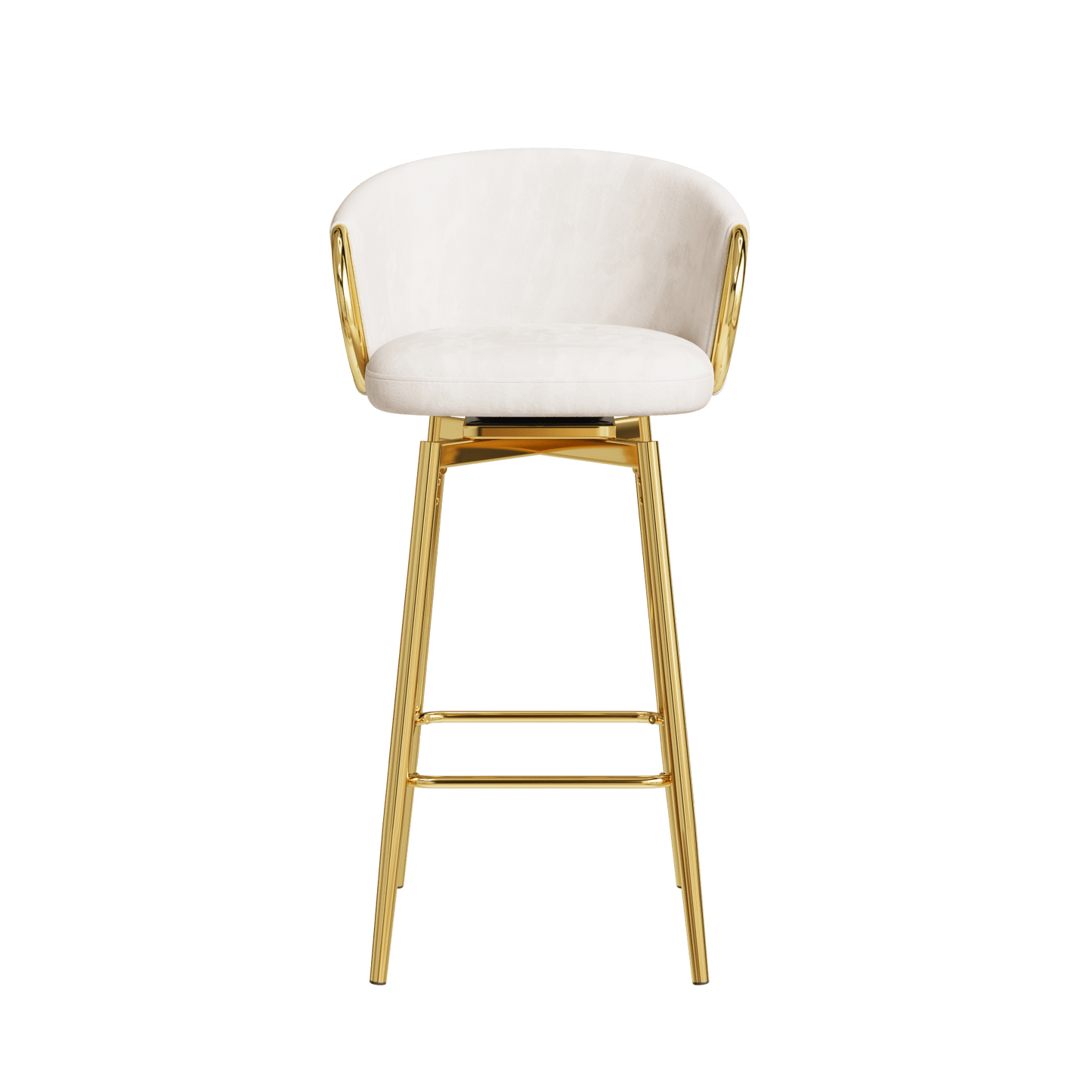 Set Of 2 Modern High Bar Chairs Comfortable Stools For Kitchen Counter Dining Restaurant Grey