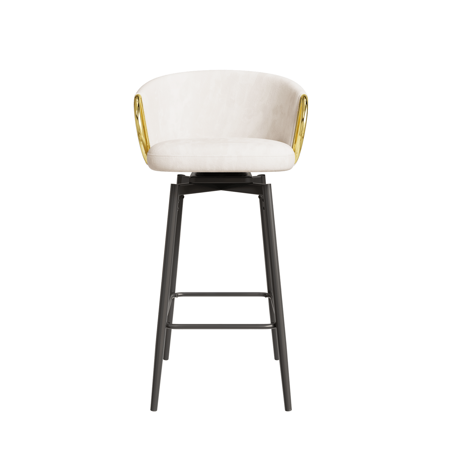 Modern Set Of 2 Stylish Grey Bar Chairs Comfortable High Stools For Kitchen Counters And Dining Areas