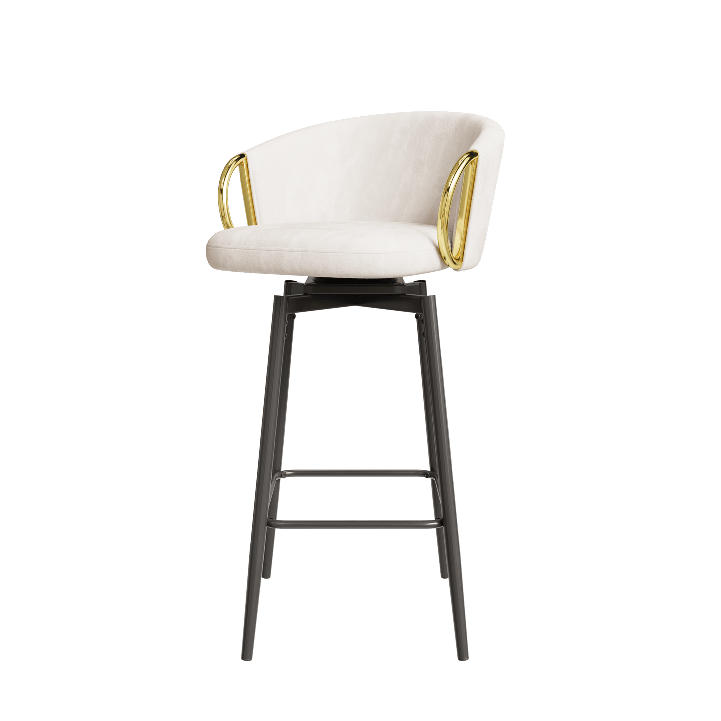 Modern Set Of 2 Stylish Grey Bar Chairs Comfortable High Stools For Kitchen Counters And Dining Areas