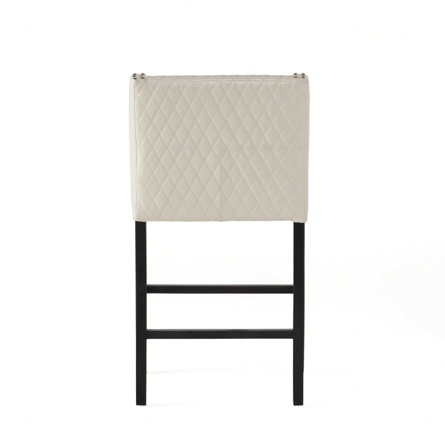 Modern Industrial Style Barstool With Comfortable Cushion And Sleek Metal Frame