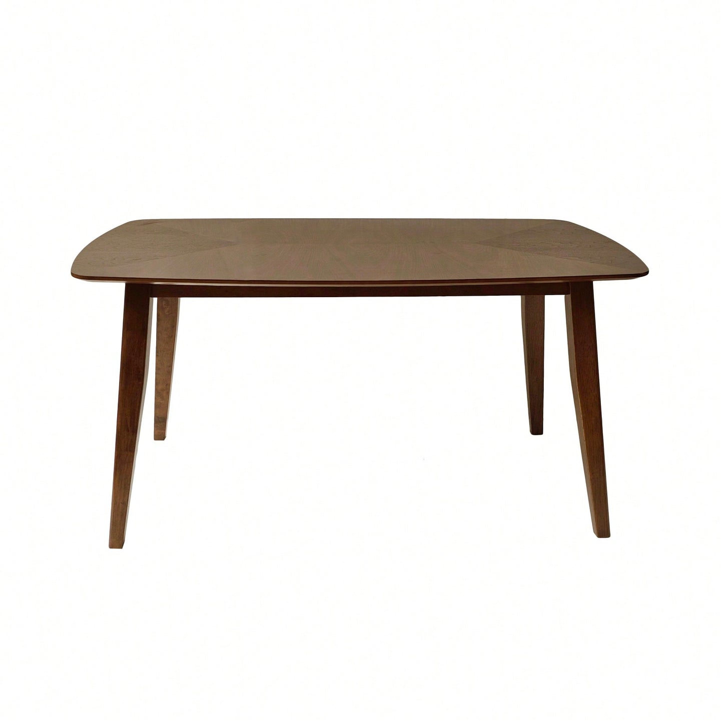 Elegant Walnut Wood Dining Table For Modern Home Decor