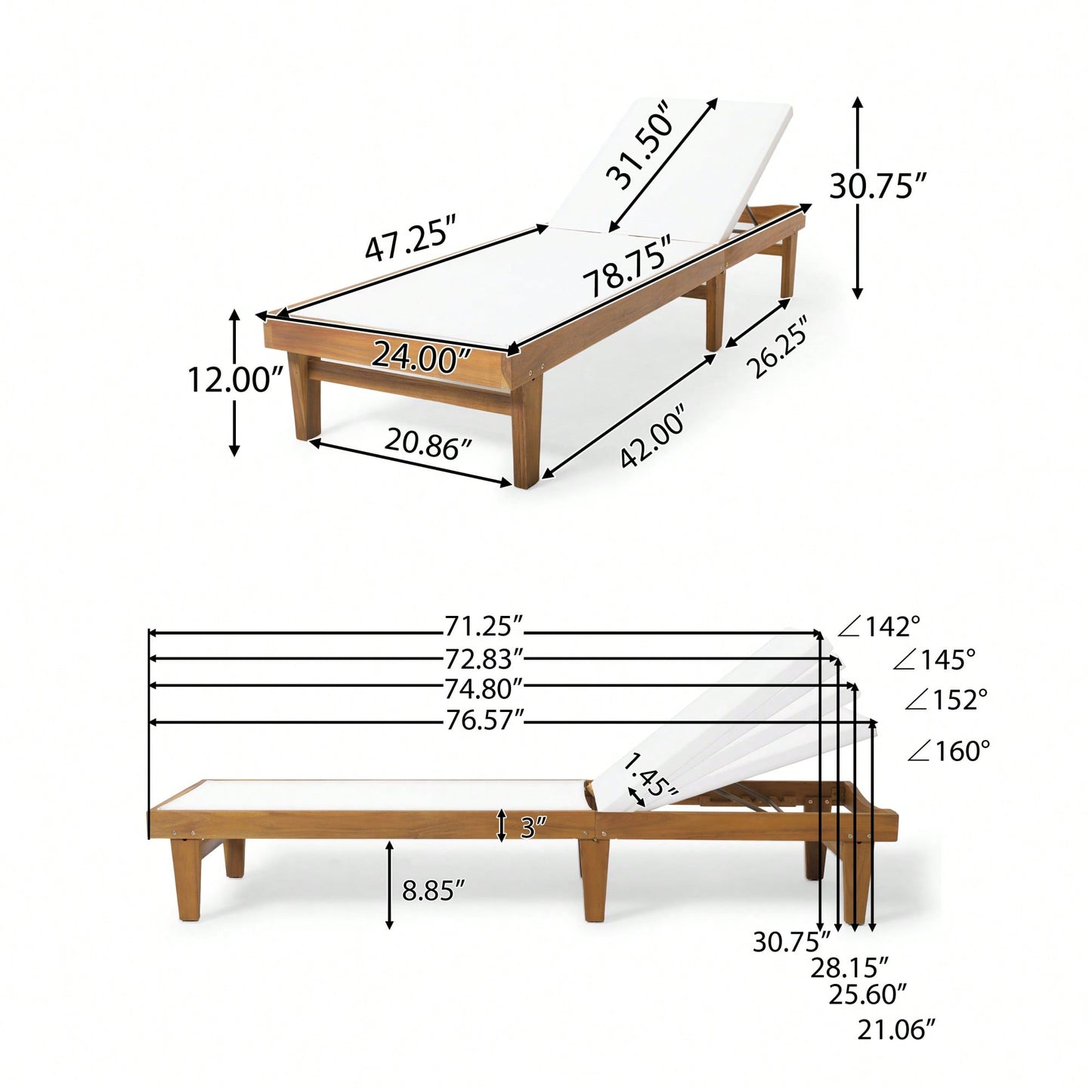 Mesh Outdoor Chaise Lounge For Relaxation And Comfort White