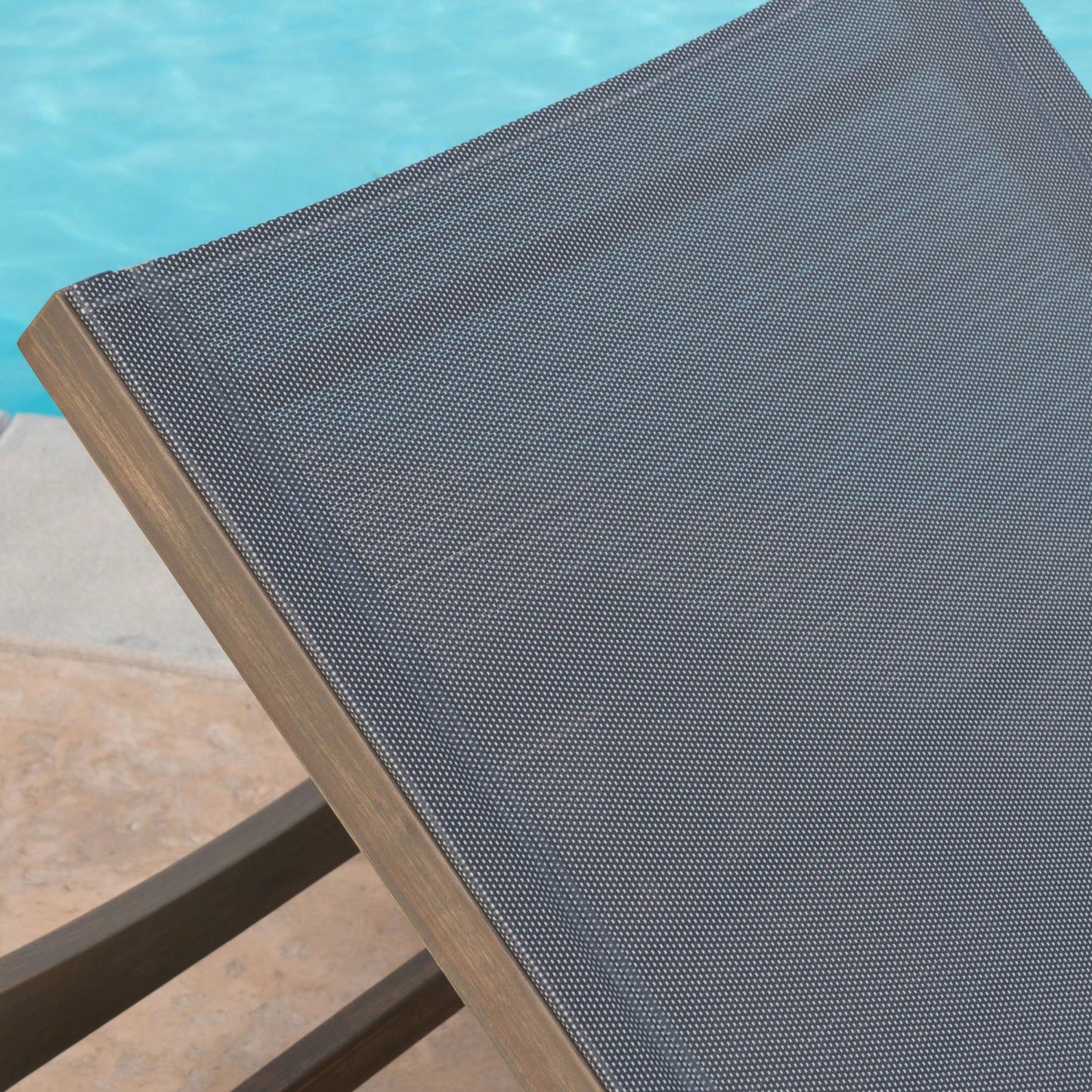 Mesh Outdoor Chaise Lounge For Relaxation And Comfort White