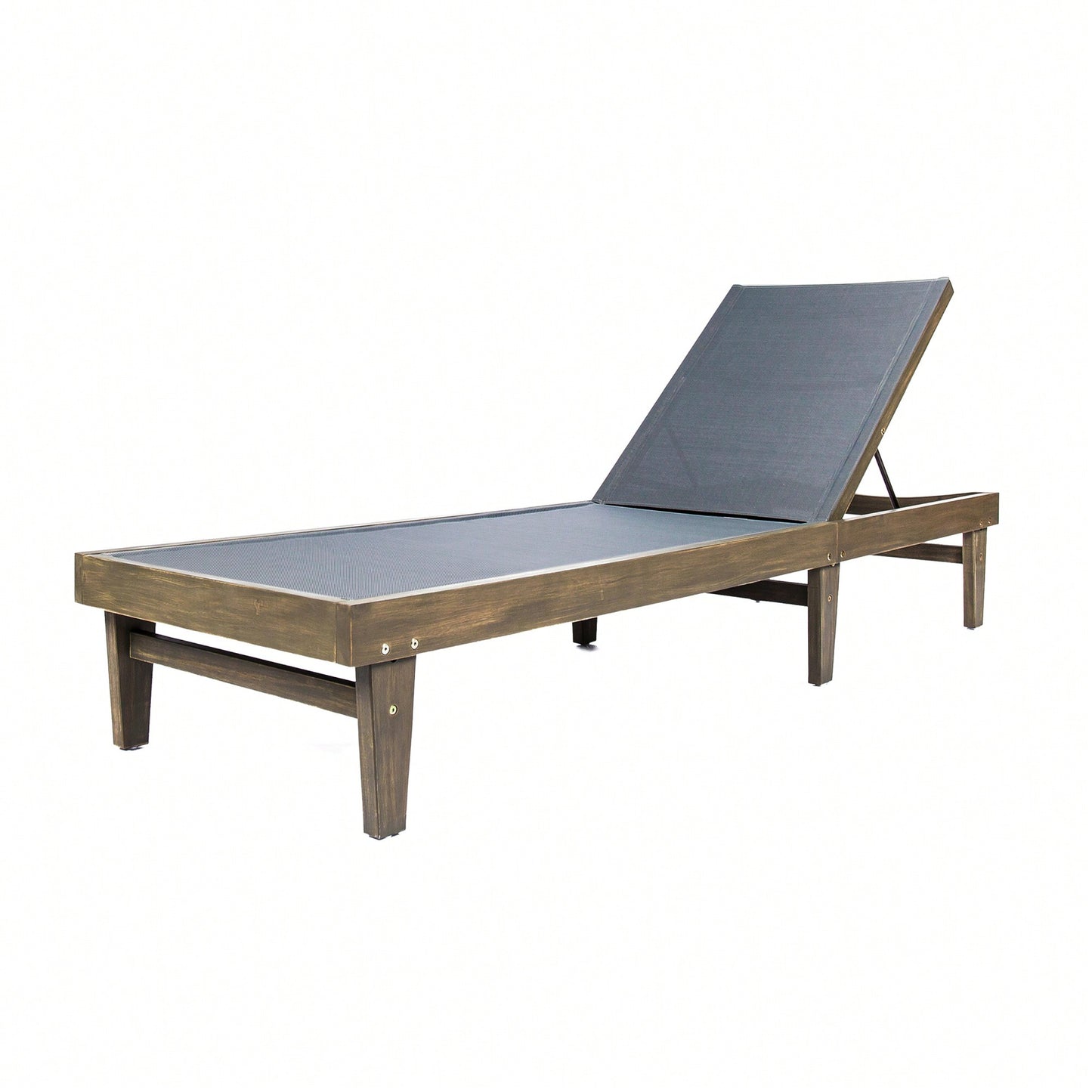 Mesh Outdoor Chaise Lounge For Relaxation And Comfort White