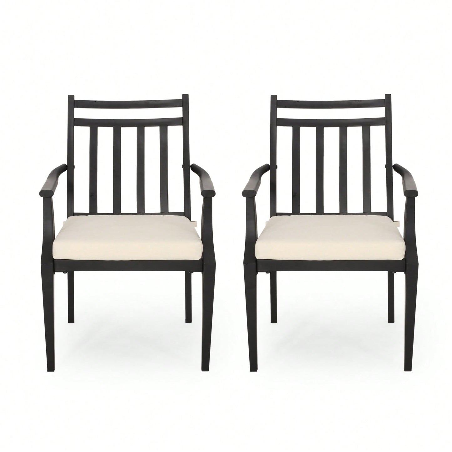 Set Of 2 Elegant Upholstered Dining Chair With Stylish Design And Comfortable Seating