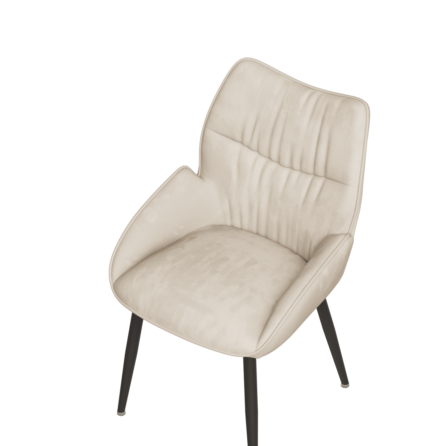 Elegant Velvet Dining Chair Set of 2 Modern Minimalist High Rebound Cushion Stable Metal Frame Silent Foot Pads for Home and Restaurant