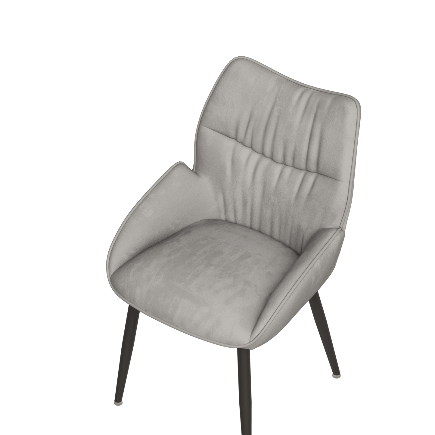 Elegant Velvet Dining Chair Set of 2 Modern Minimalist High Rebound Cushion Stable Metal Frame Silent Foot Pads for Home and Restaurant