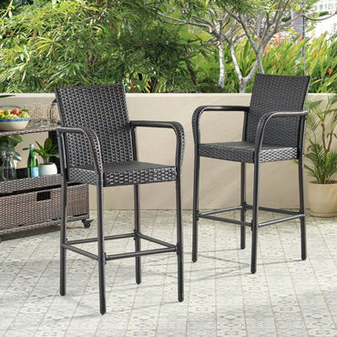 Set Of 2 Elegant Adjustable Height Barstool With Comfortable Upholstered Seat And Modern Design