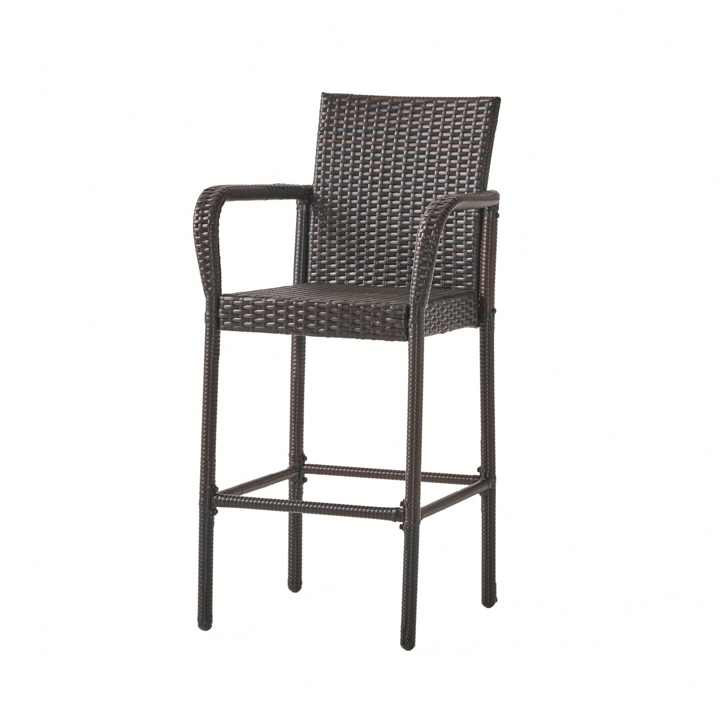 Set Of 2 Elegant Adjustable Height Barstool With Comfortable Upholstered Seat And Modern Design