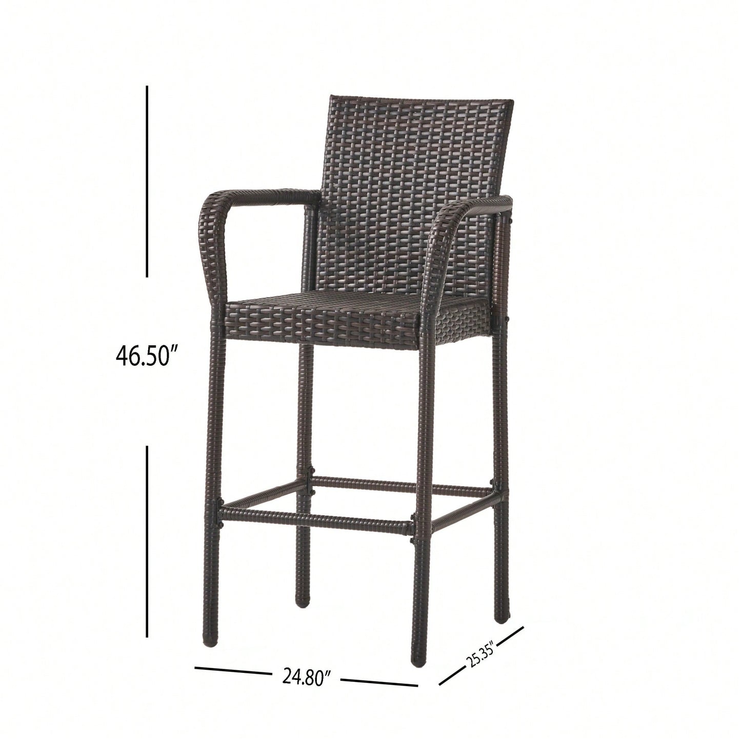 Set Of 2 Elegant Adjustable Height Barstool With Comfortable Upholstered Seat And Modern Design