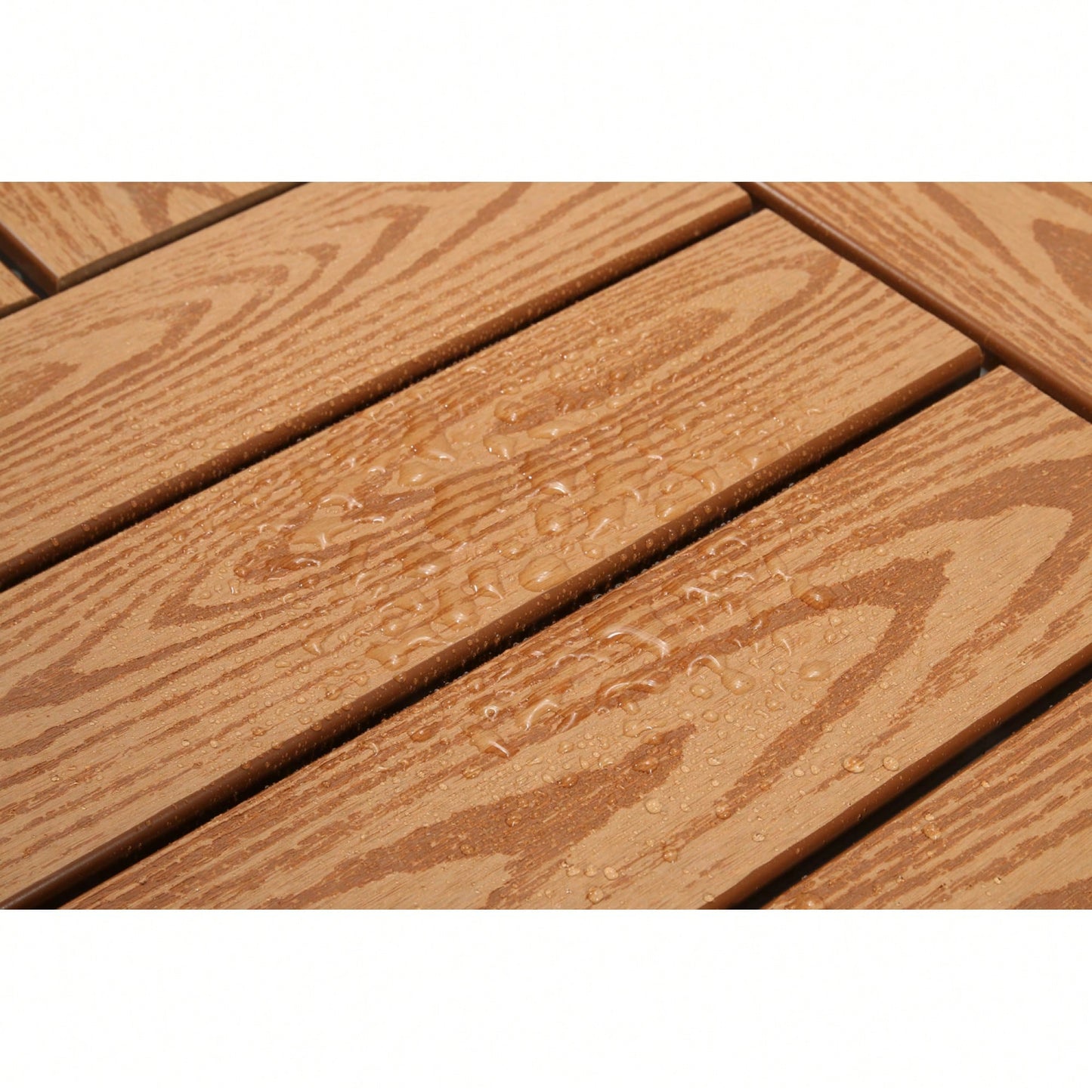 Set of 20 Dark Grey 12x12in Wood Plastic Composite Deck Tiles Durable Weather-Resistant for Indoor Outdoor Use Easy DIY Installation