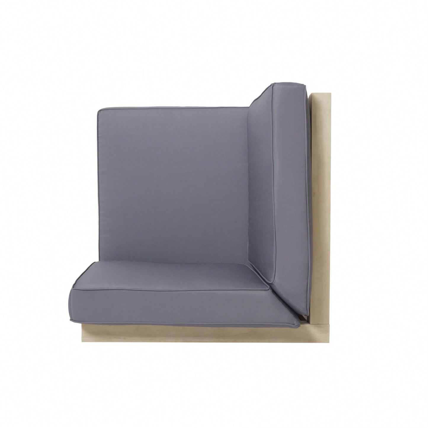 Light Grey X-Back Corner Chair For Stylish Living Spaces