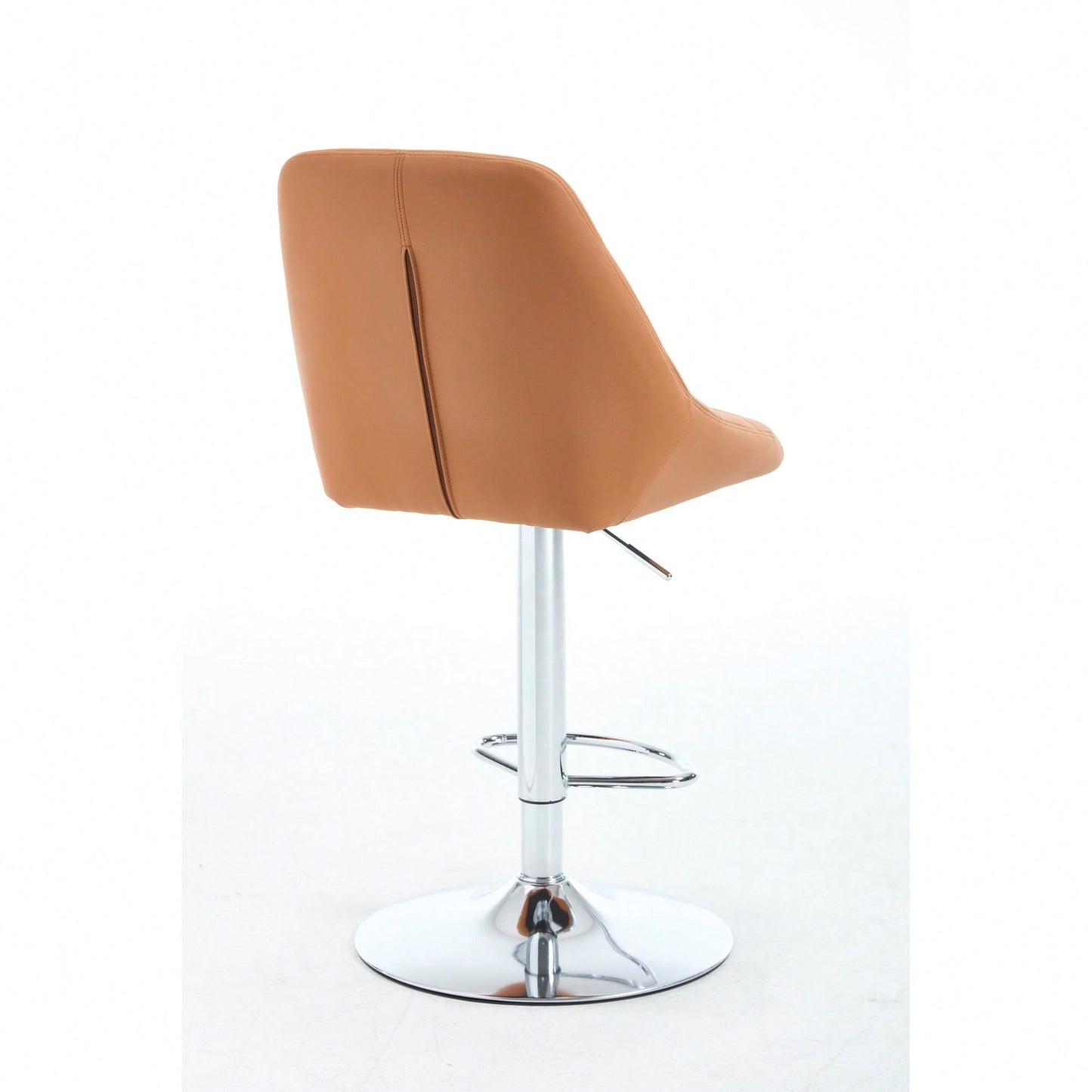 Set Of 2 Adjustable Height Swivel Bar Stools With Chrome Footrest And Base Velvet Upholstery In Grey Easy To Clean