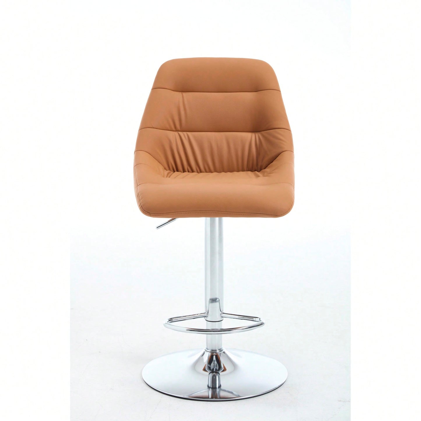 Set Of 2 Adjustable Height Swivel Bar Stools With Chrome Footrest And Base Velvet Upholstery In Grey Easy To Clean
