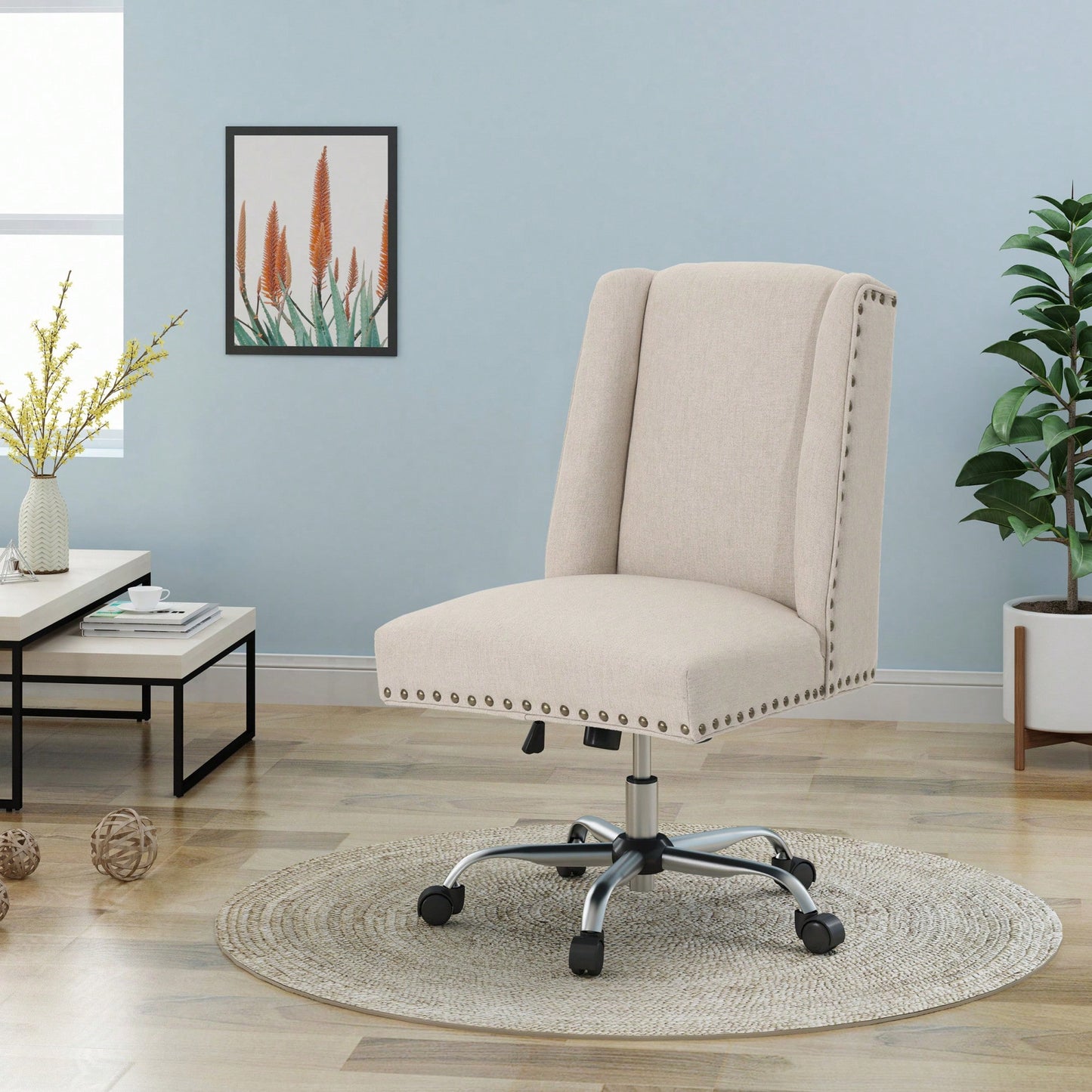 Ergonomic Adjustable Office Chair With Lumbar Support And Breathable Mesh Back