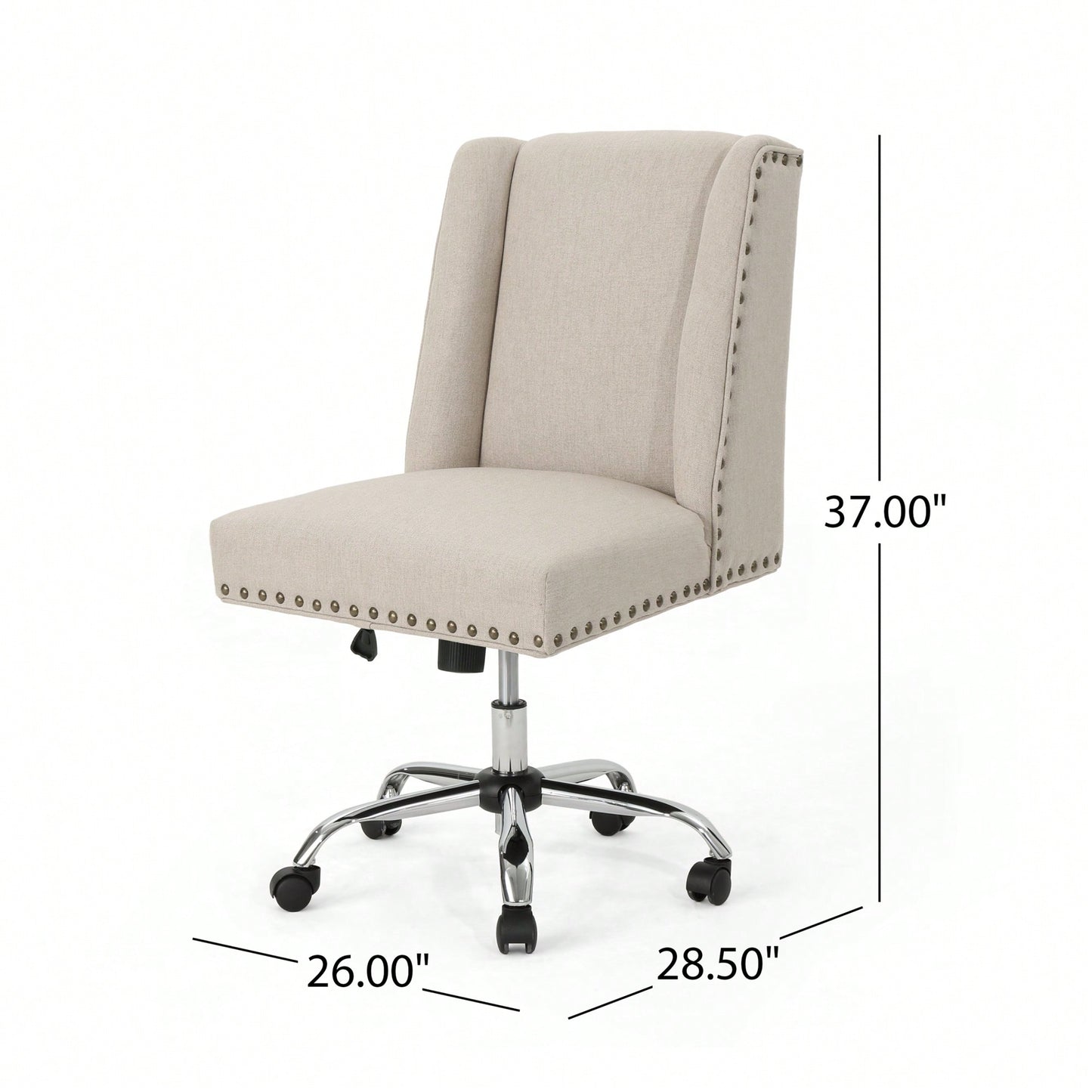 Ergonomic Adjustable Office Chair With Lumbar Support And Breathable Mesh Back