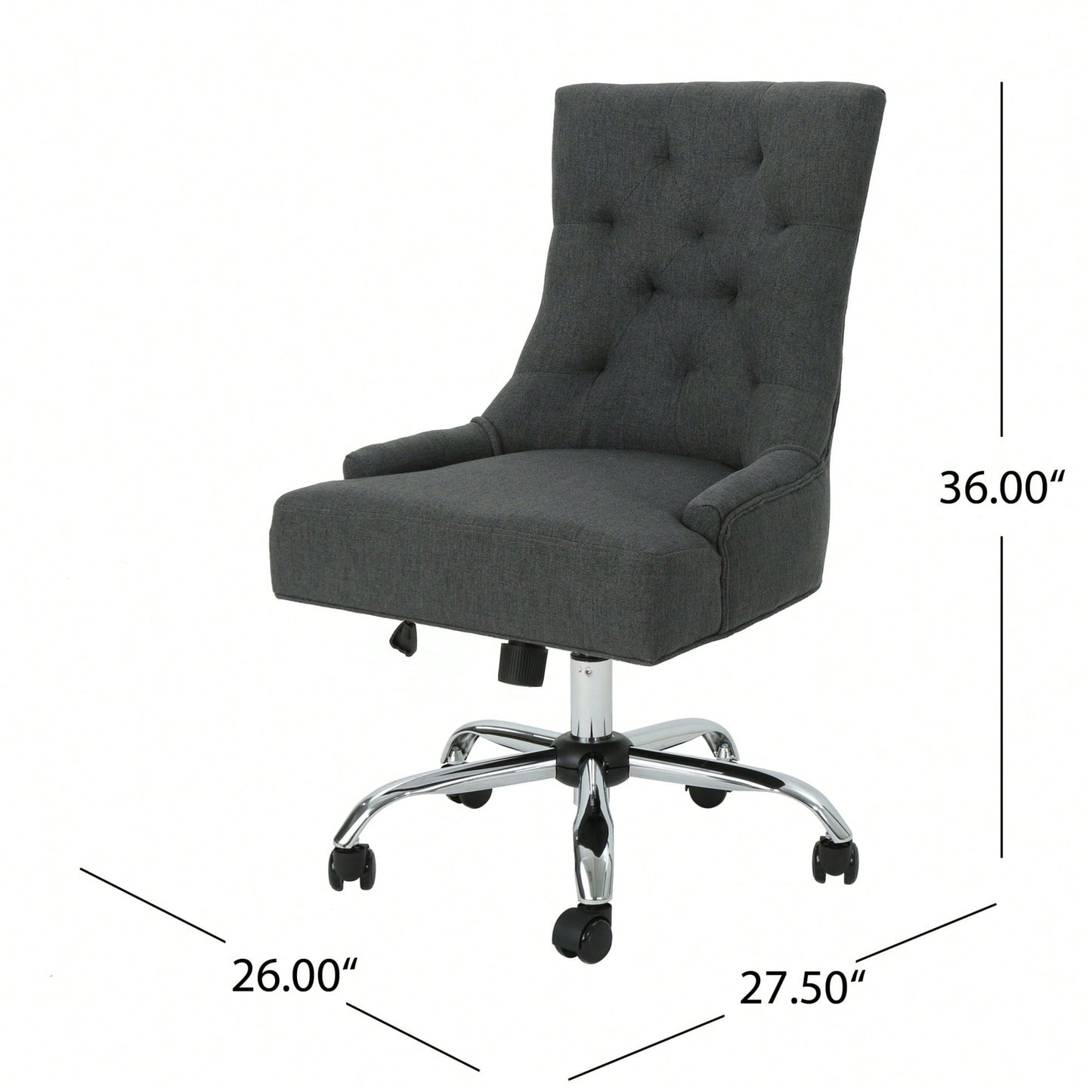 Ergonomic Adjustable Office Chair With Lumbar Support And Breathable Mesh Back