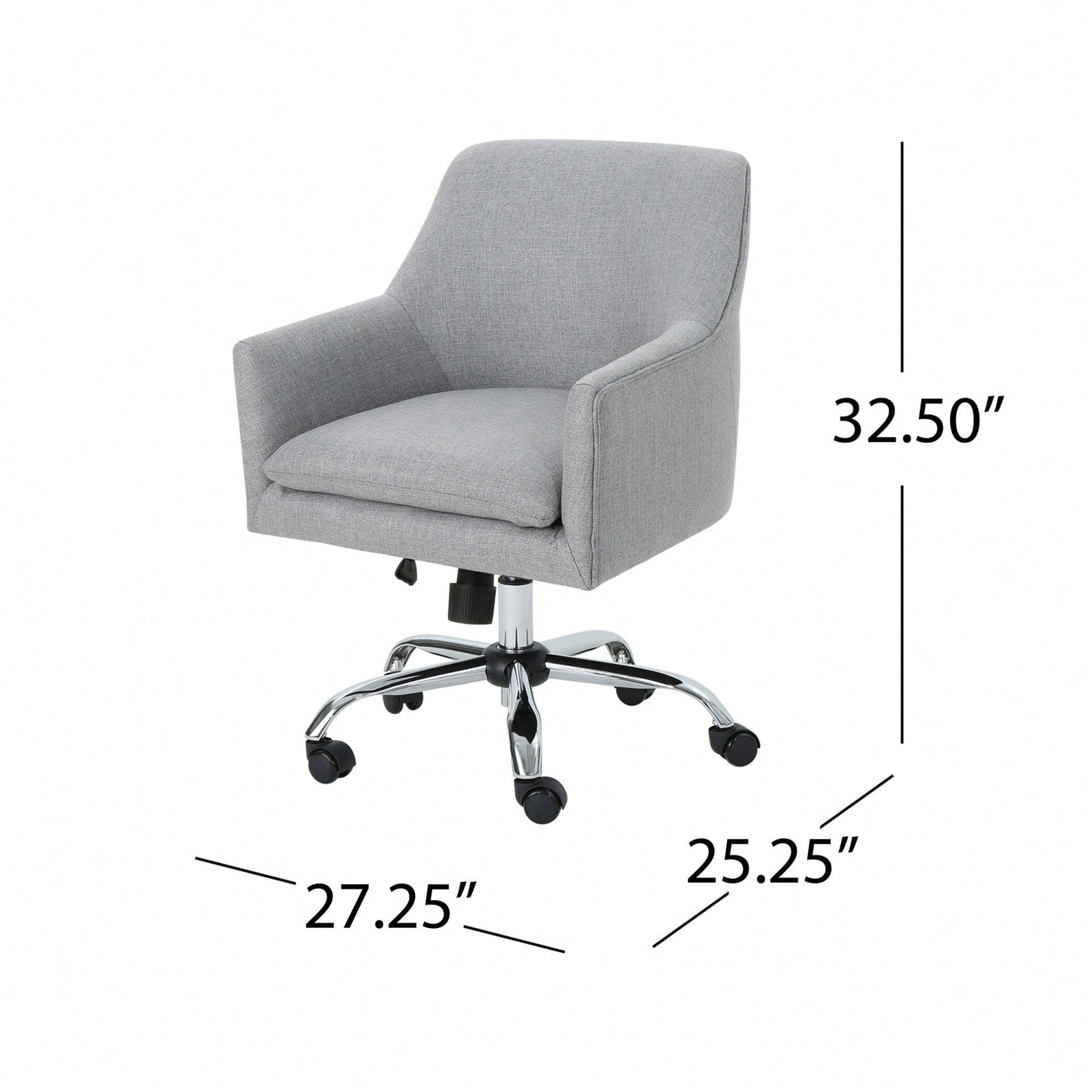 Ergonomic Adjustable Office Chair With Lumbar Support And Breathable Mesh Back