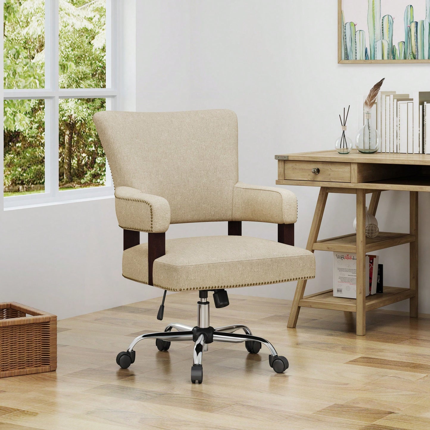 Ergonomic Adjustable Office Chair With Lumbar Support And Breathable Mesh Back
