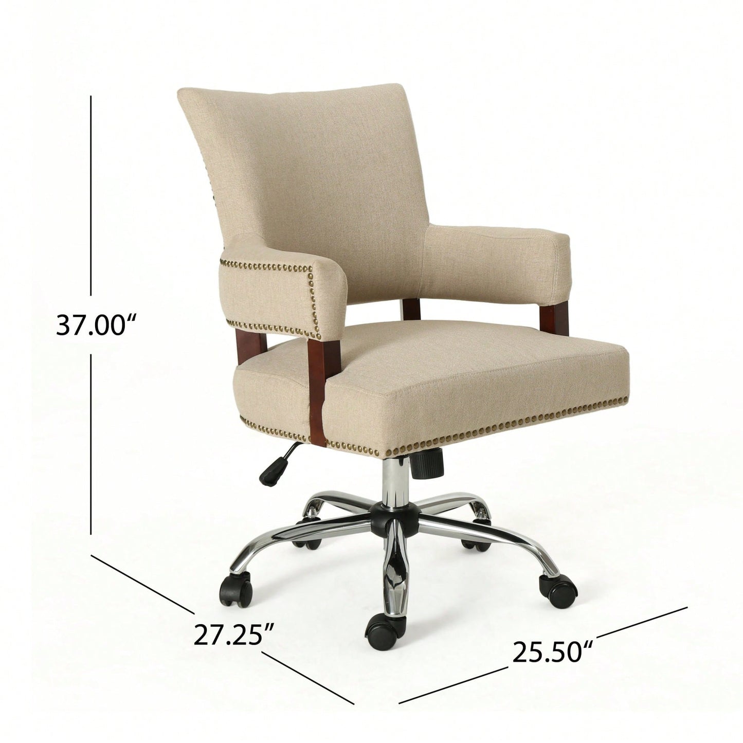 Ergonomic Adjustable Office Chair With Lumbar Support And Breathable Mesh Back