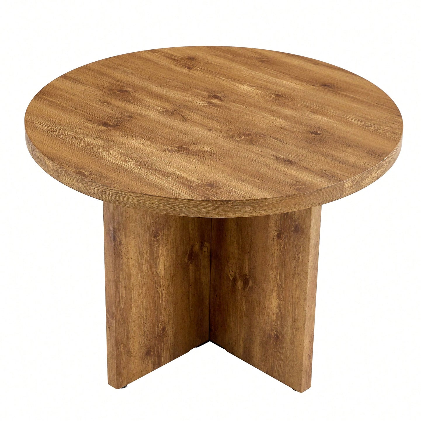 42 Inch Round Dining Table For 4-6 Modern Kitchen Small Table For Home Office Cafe Restaurant Wine Bar Conference