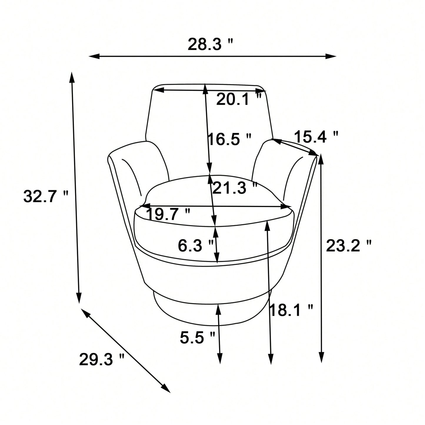 Comfy Swivel Barrel Chair With Gold Stainless Steel Base For Living Room And Bedroom Reading Chair In Brownish Red