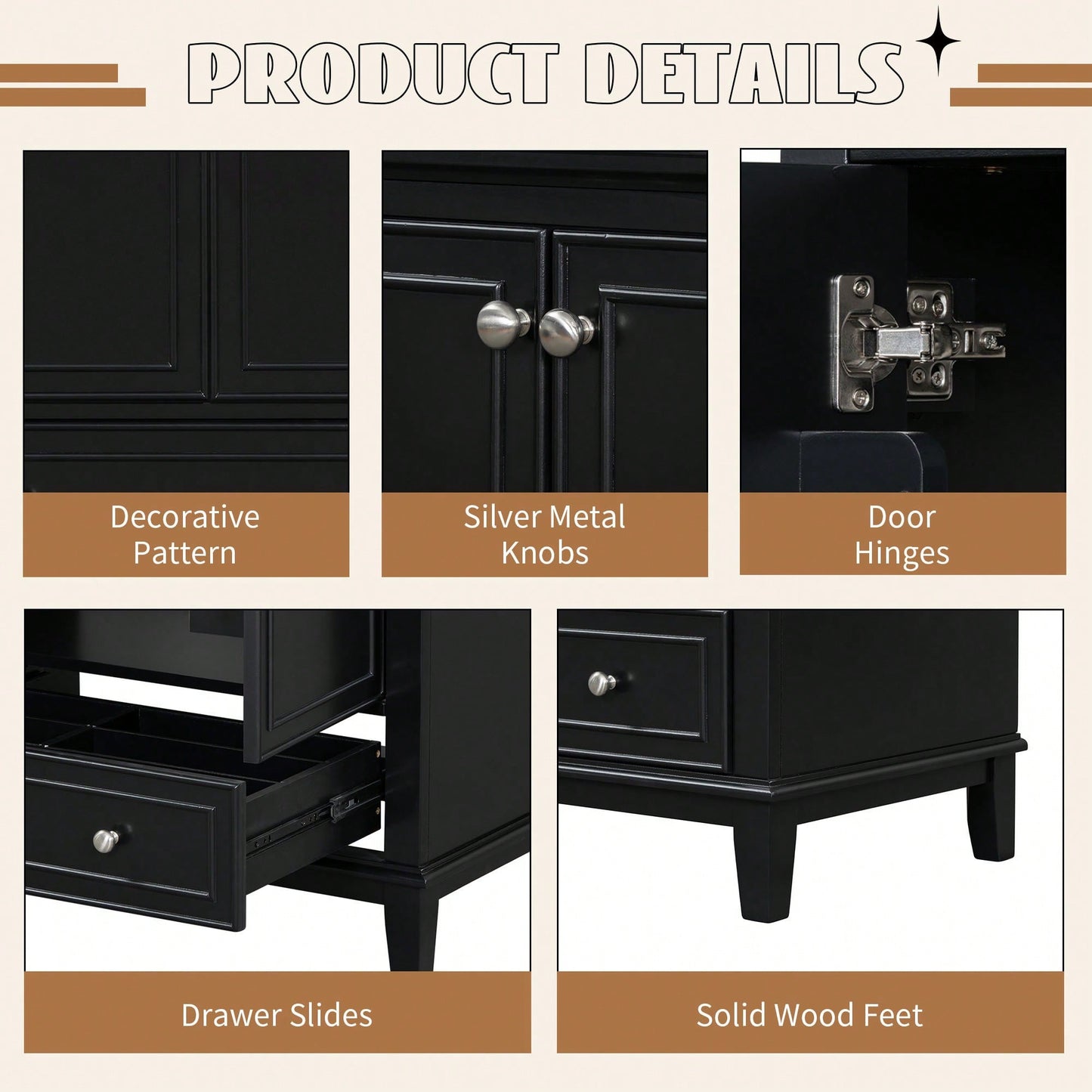 30 Inch Blue Bathroom Vanity Base Only Multi-Functional Cabinet With Doors And Drawer Solid Frame MDF Board
