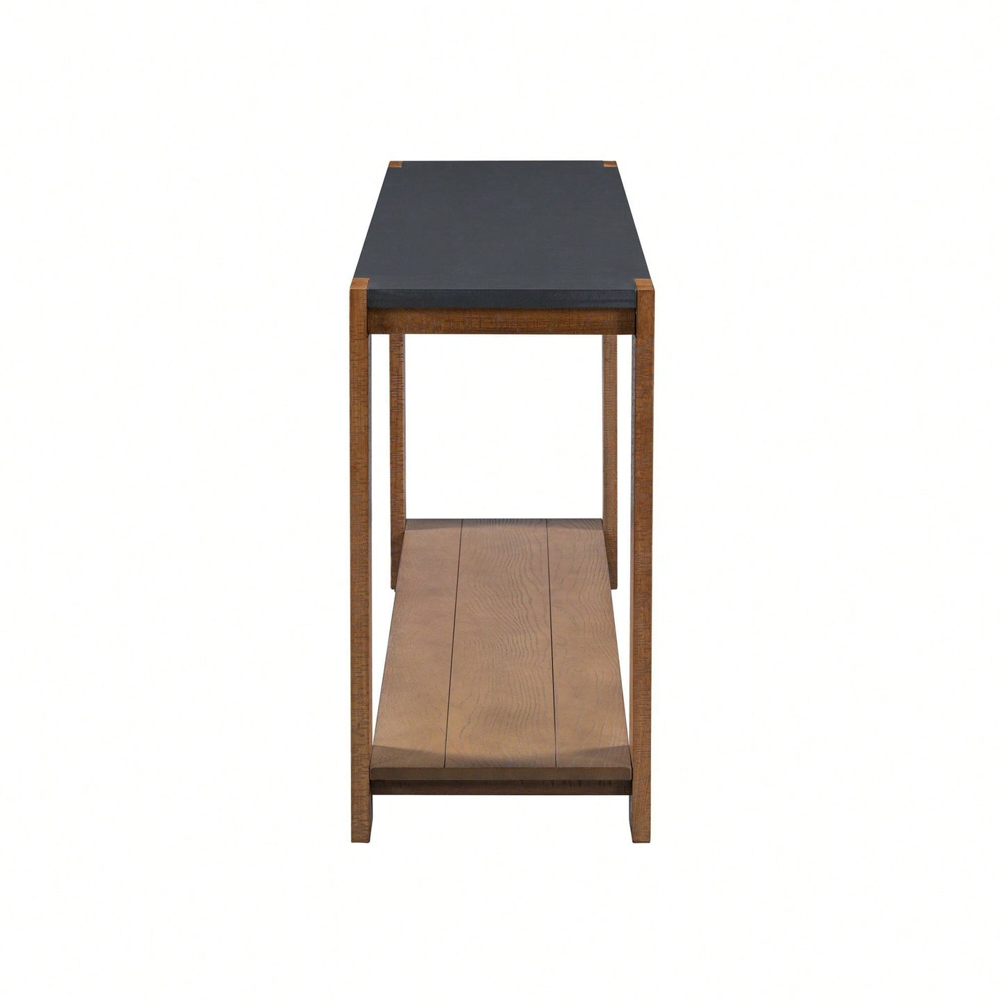 Minimalist Console Table With Bottom Shelf And Four Legs For Entryway Hallway Living Room Foyer Corridor