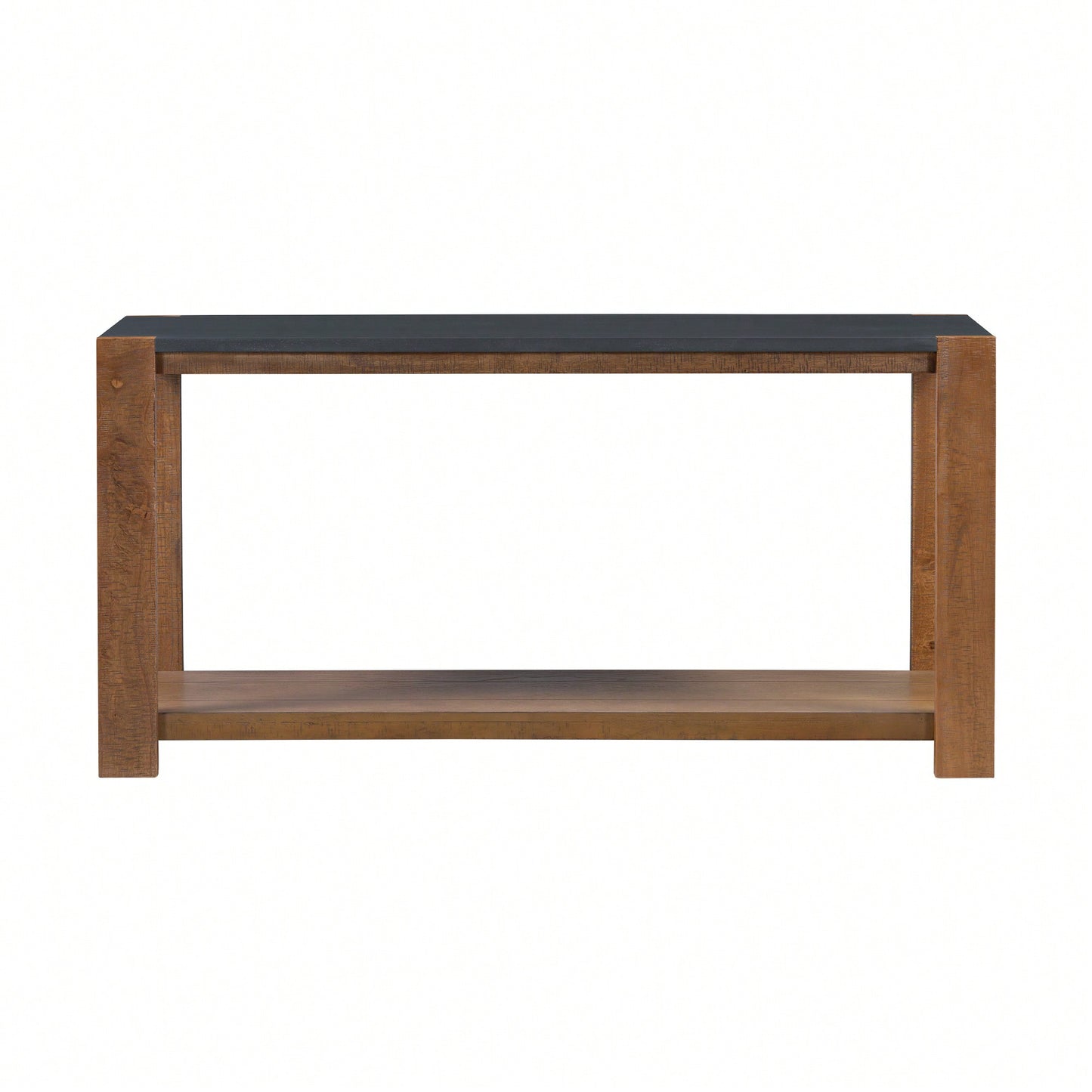 Minimalist Console Table With Bottom Shelf And Four Legs For Entryway Hallway Living Room Foyer Corridor