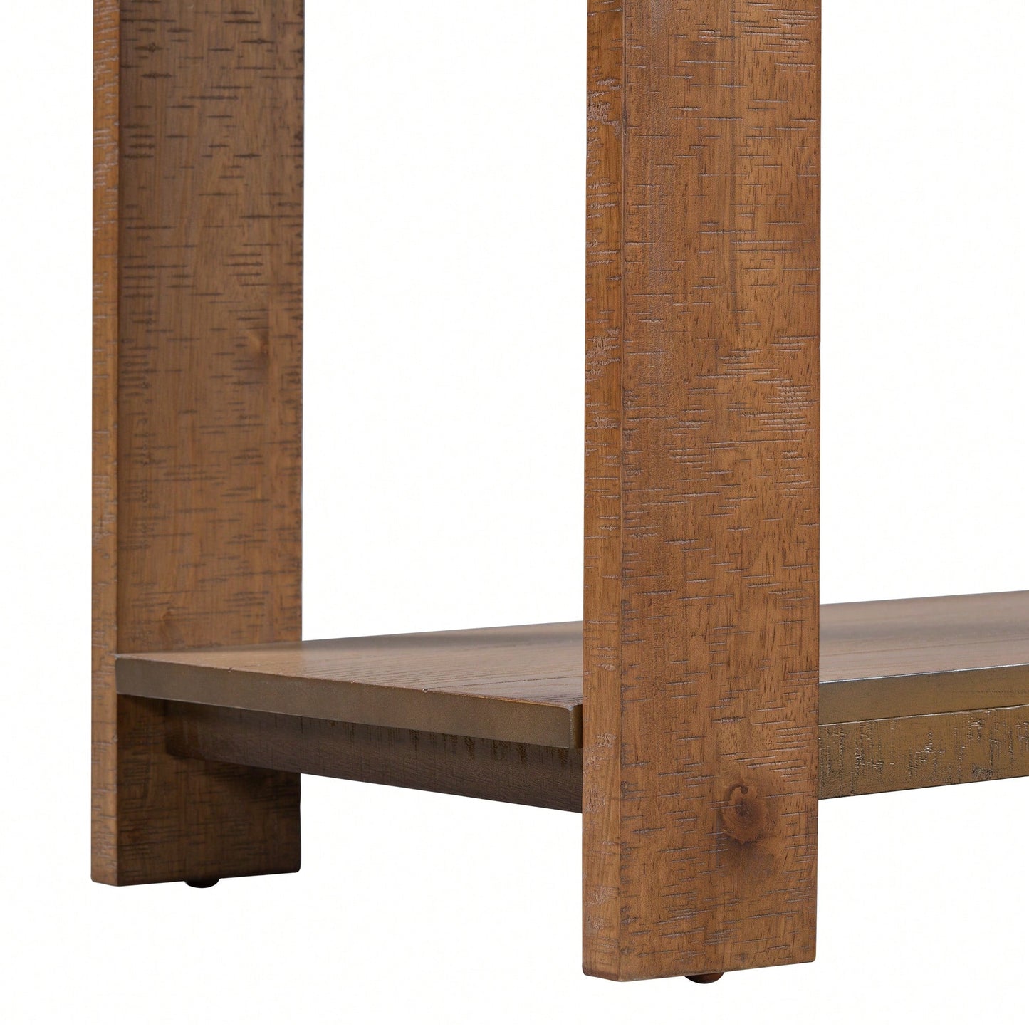 Minimalist Console Table With Bottom Shelf And Four Legs For Entryway Hallway Living Room Foyer Corridor