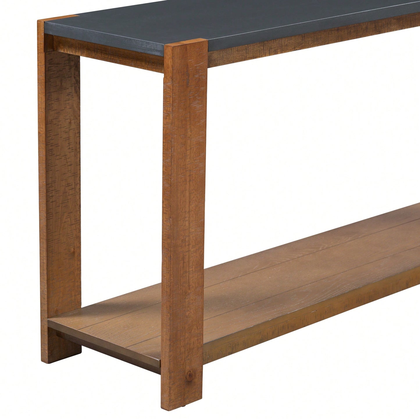 Minimalist Console Table With Bottom Shelf And Four Legs For Entryway Hallway Living Room Foyer Corridor