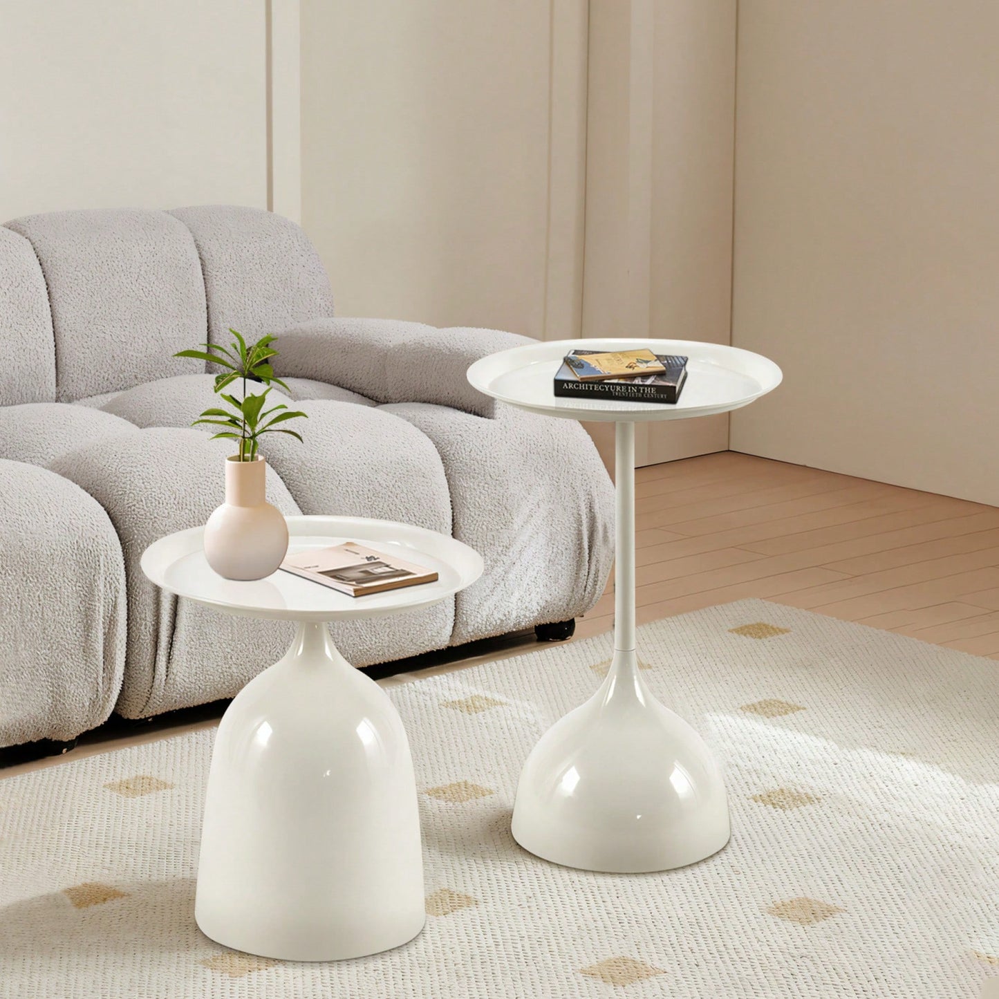 Elegant White Side Table For Modern Living Spaces