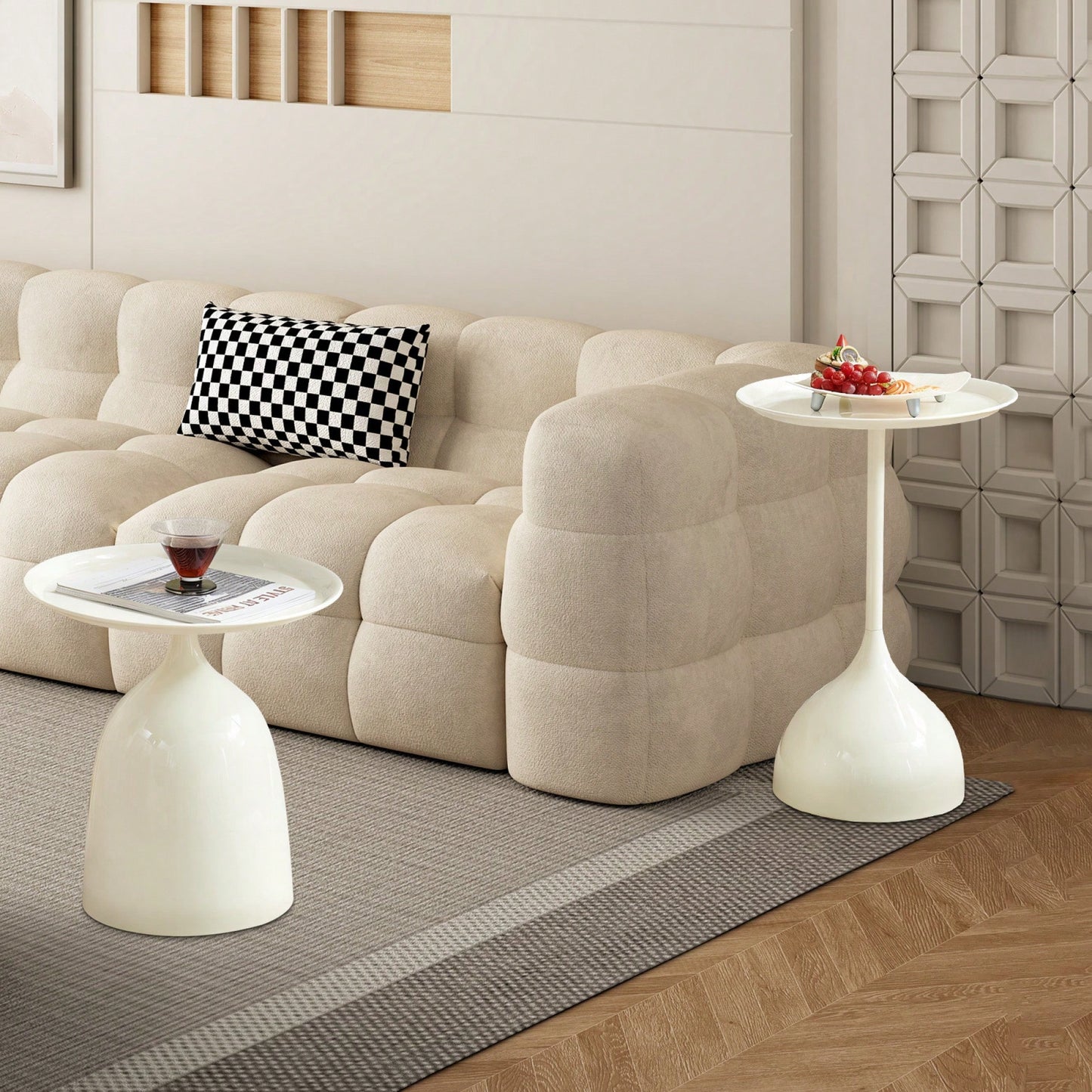 Elegant White Side Table For Modern Living Spaces