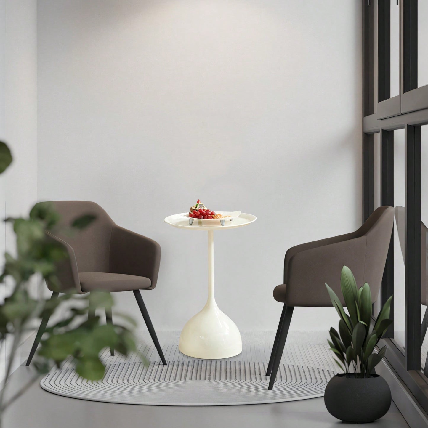 Elegant White Side Table For Modern Living Spaces