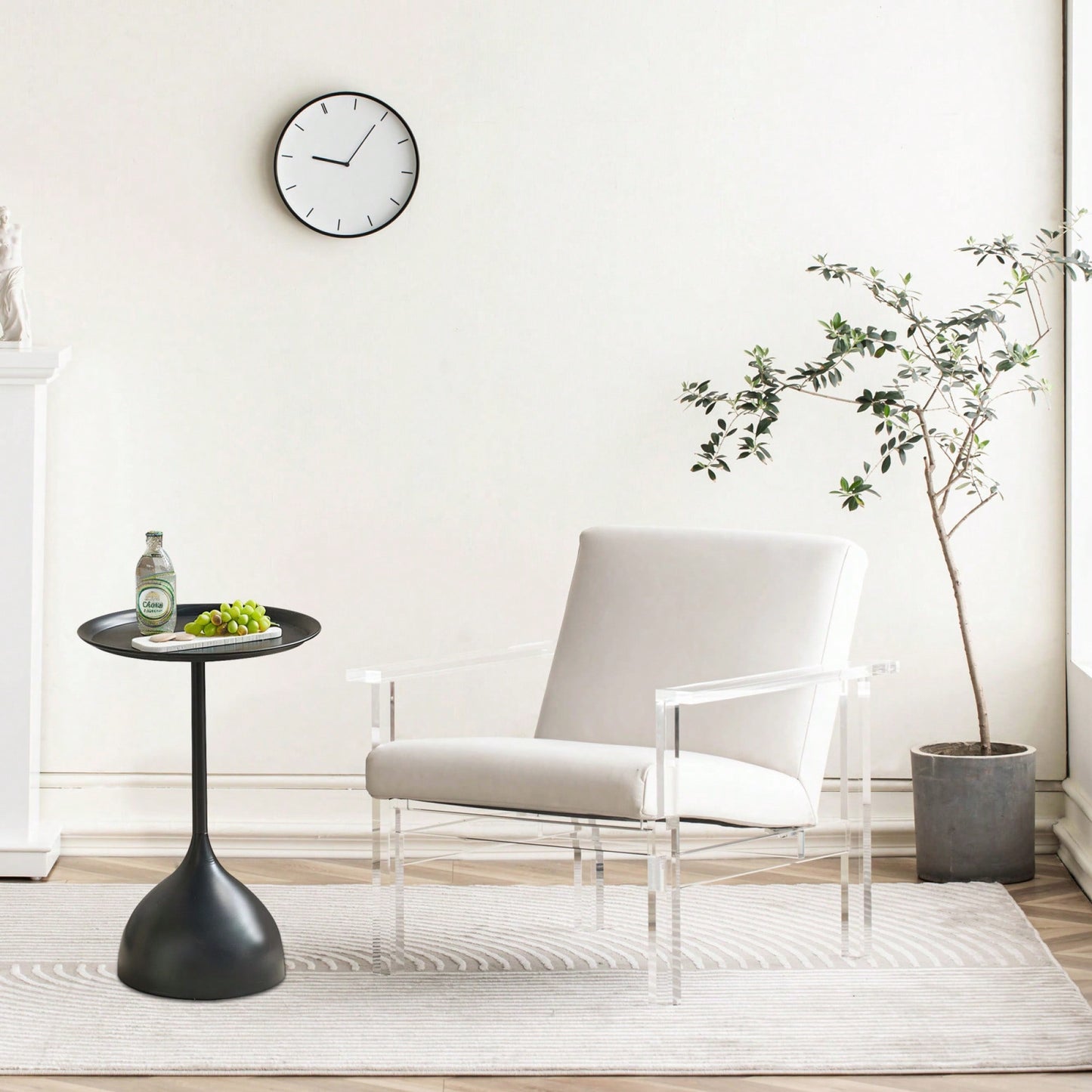 Elegant White Side Table For Modern Living Spaces