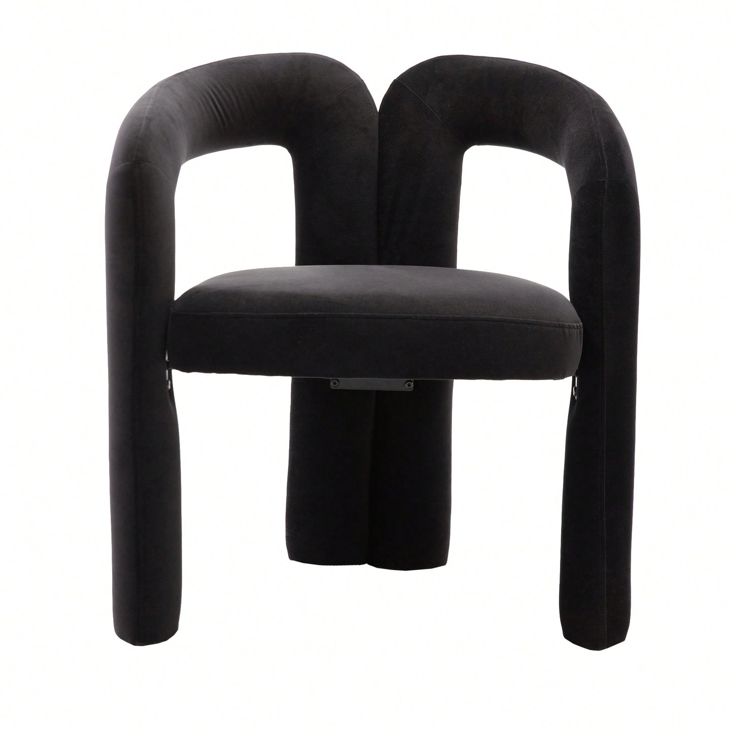 Contemporary Velvet Upholstered Accent Dining Barrel Chairs Set Of 2 Beige For Living Room Kitchen