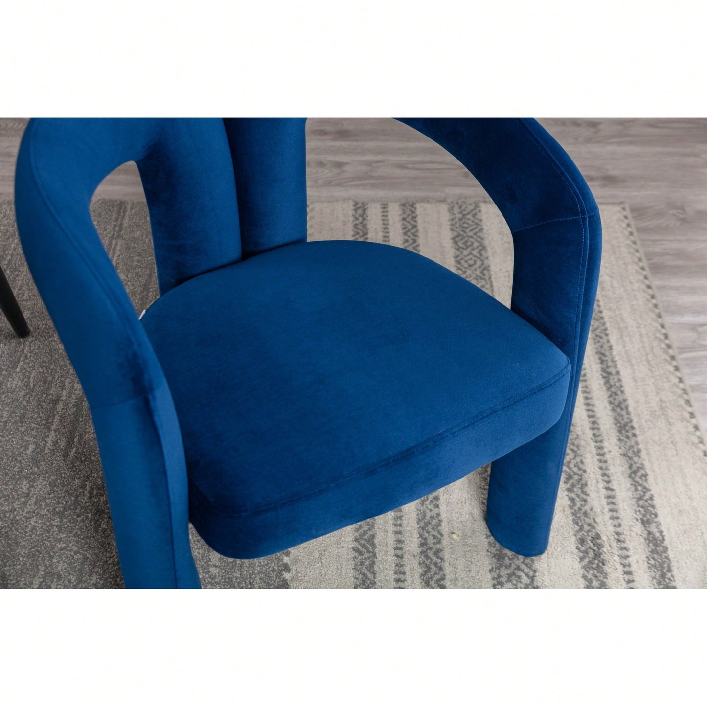 Contemporary Velvet Upholstered Accent Dining Barrel Chairs Set Of 2 Beige For Living Room Kitchen
