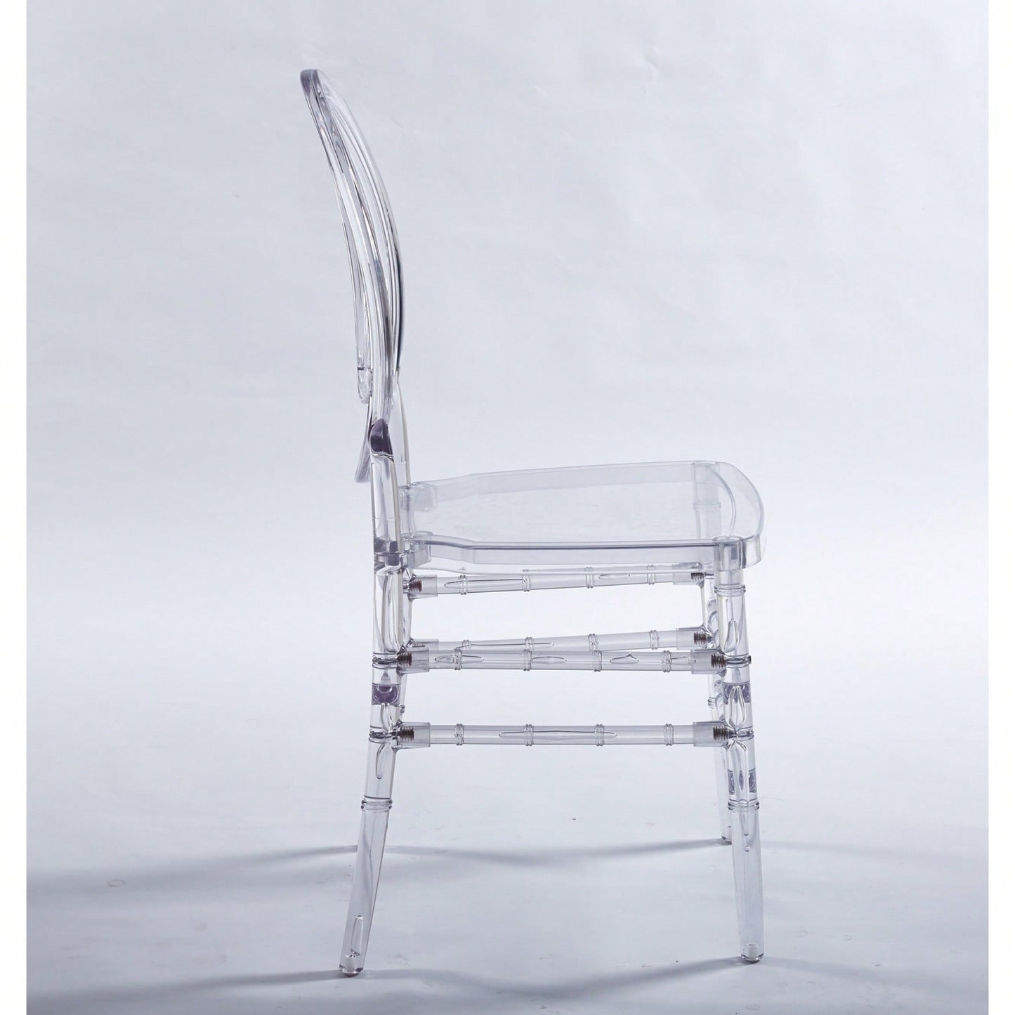 Set Of 4 Modern Plastic Seat Dining Chairs For Stylish Home Decor