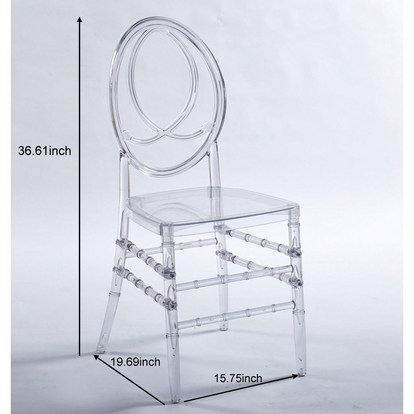 Set Of 4 Modern Plastic Seat Dining Chairs For Stylish Home Decor