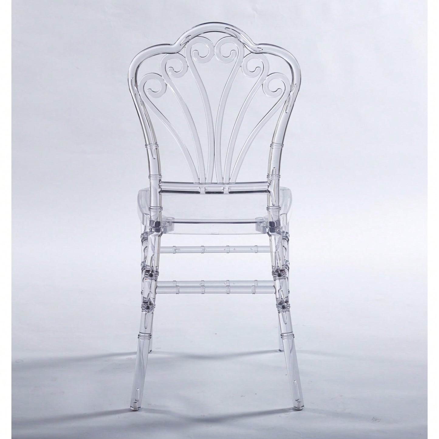 Set Of 4 Modern Plastic Seat Dining Chairs For Stylish Home Decor