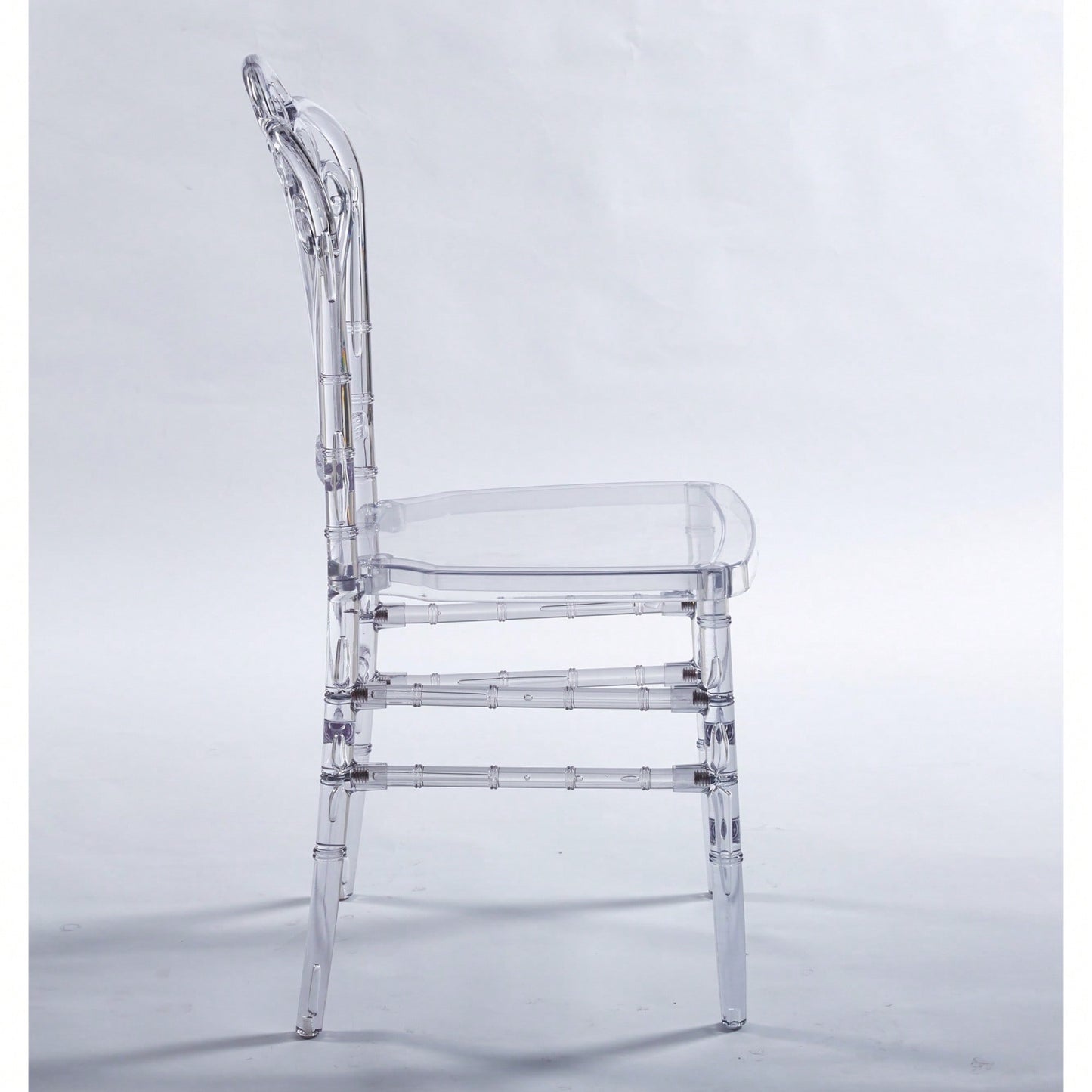 Set Of 4 Modern Plastic Seat Dining Chairs For Stylish Home Decor