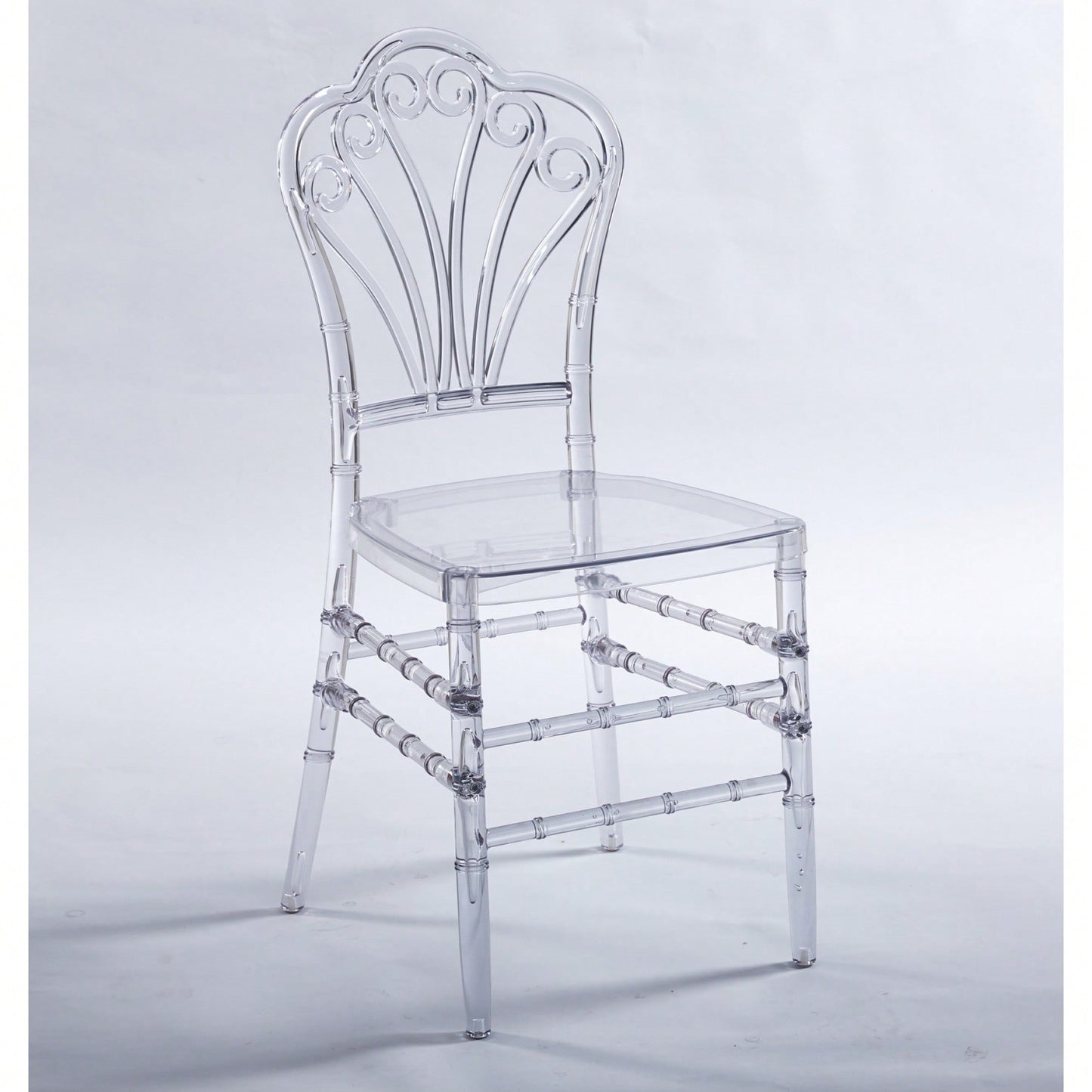 Set Of 4 Modern Plastic Seat Dining Chairs For Stylish Home Decor