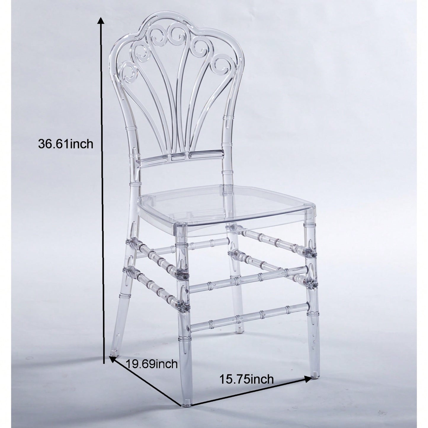 Set Of 4 Modern Plastic Seat Dining Chairs For Stylish Home Decor