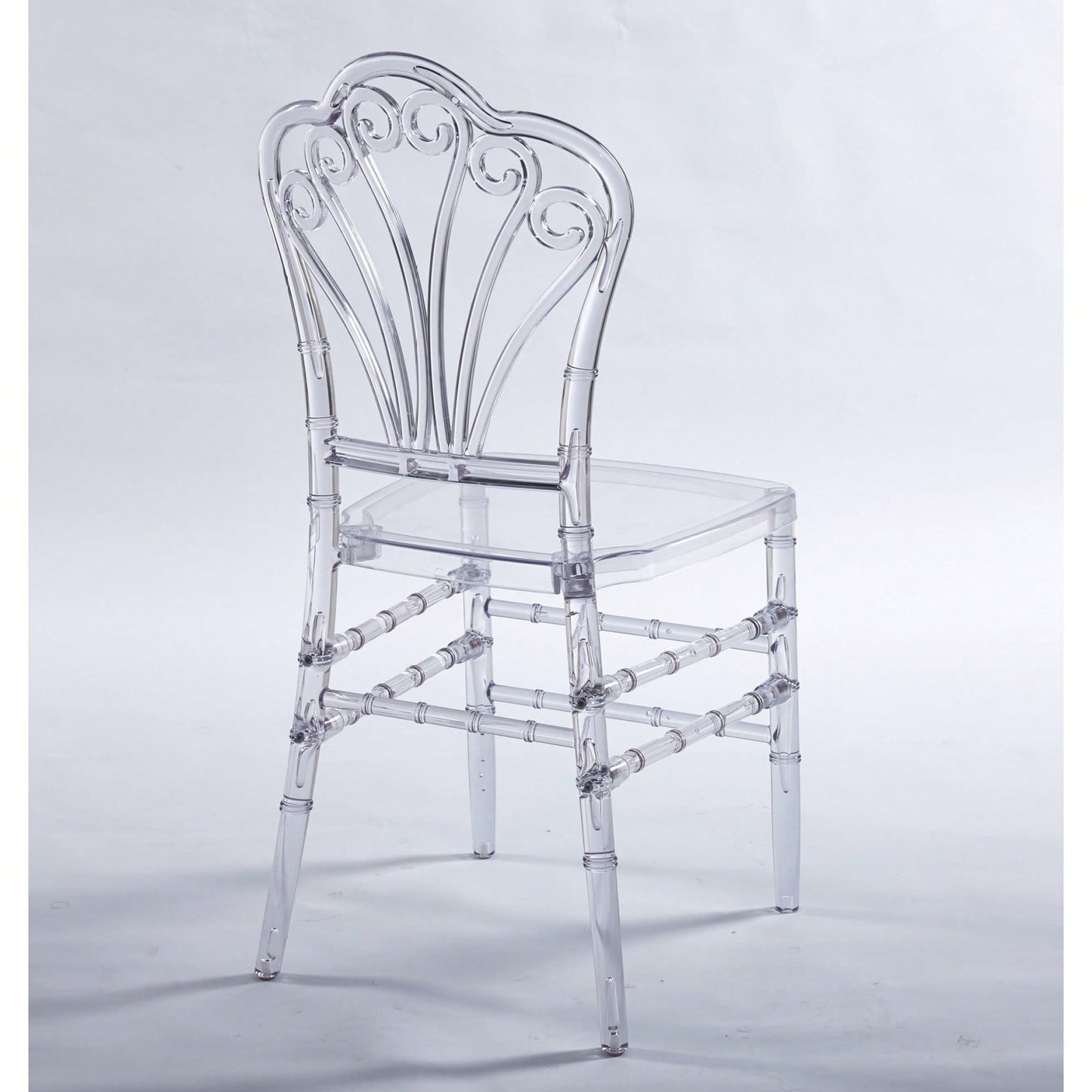 Set Of 4 Modern Plastic Seat Dining Chairs For Stylish Home Decor