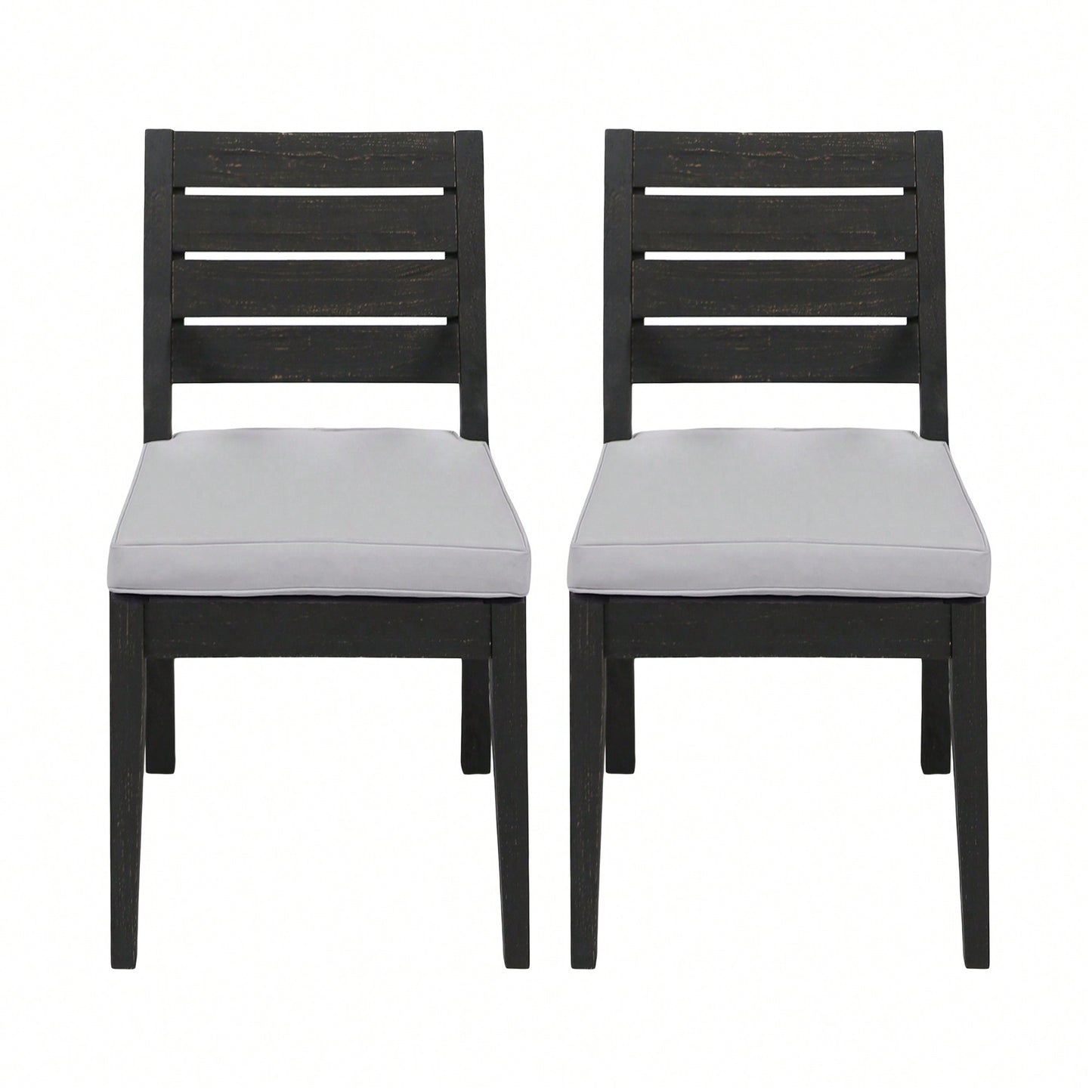 Set Of 2 Elegant Armless Dining Chair With Modern Design And Comfortable Seating