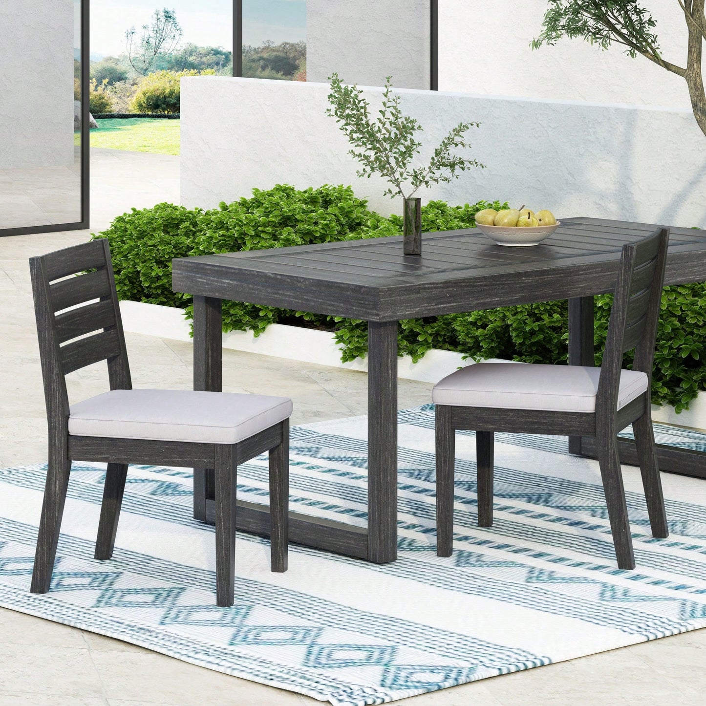 Set Of 2 Elegant Armless Dining Chair With Modern Design And Comfortable Seating