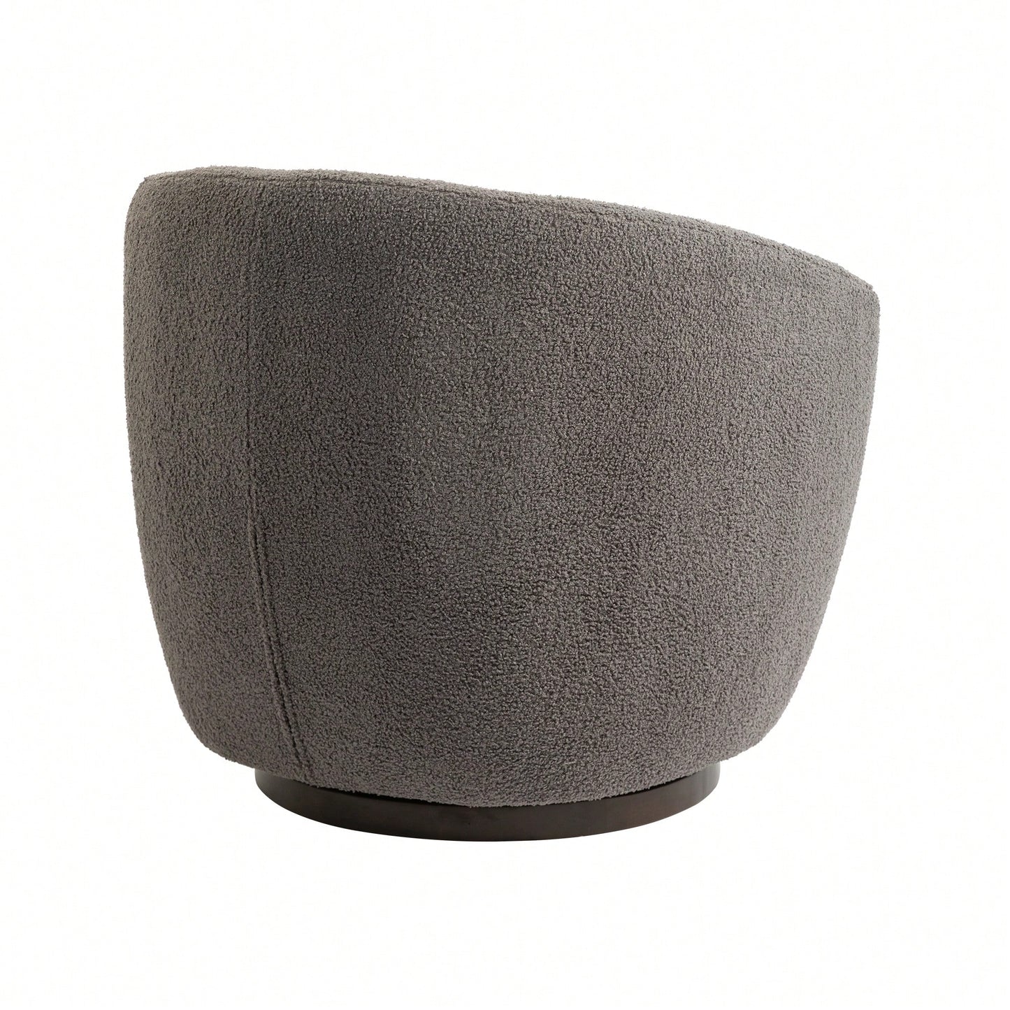 Modern Upholstered Swivel Barrel Armchair With Storage In Dark Green Teddy Fabric For Living Room Bedroom Office And Reading Spaces