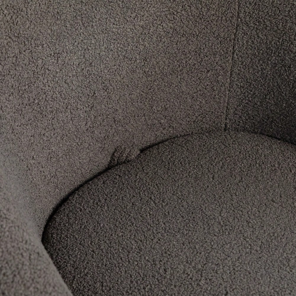 Modern Upholstered Swivel Barrel Armchair With Storage In Dark Green Teddy Fabric For Living Room Bedroom Office And Reading Spaces