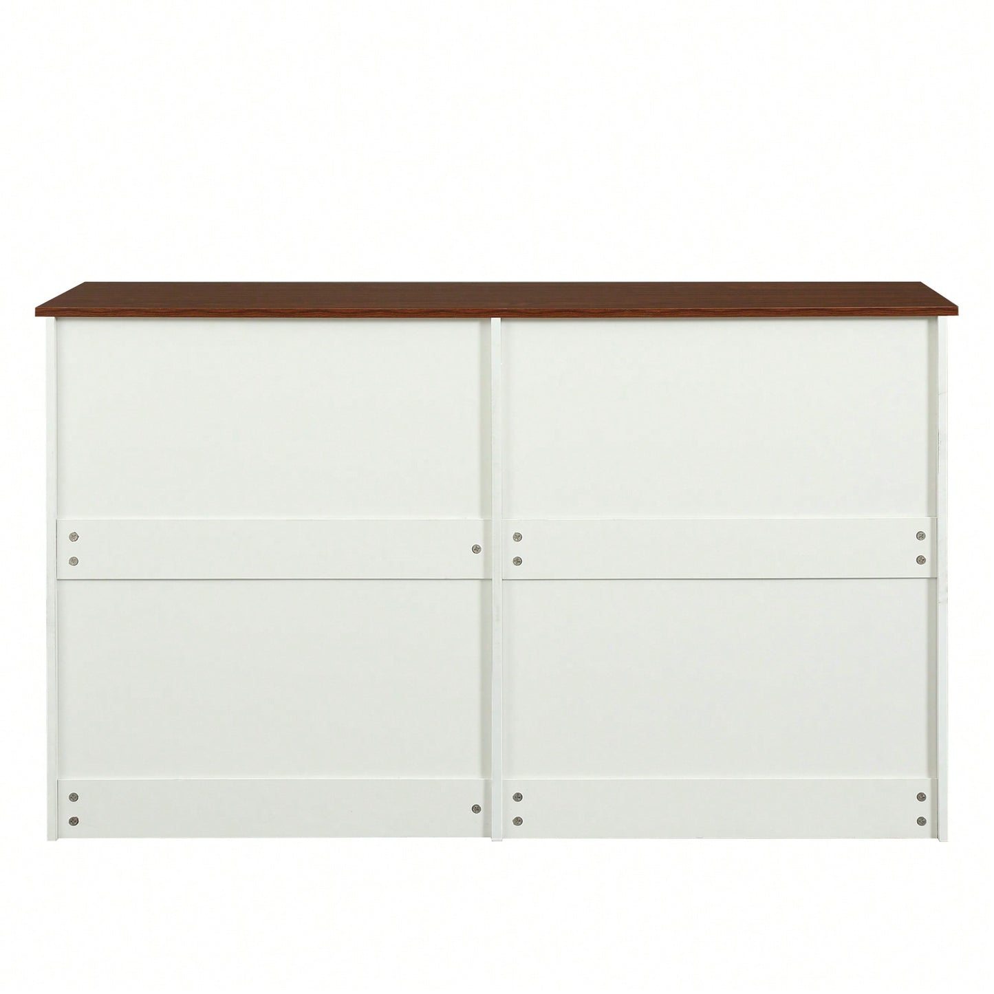 Wood Grain Buffet Sideboard Storage Cabinet With Gold Metal Handles For Dining Room Living Room Kitchen Hallway Grey