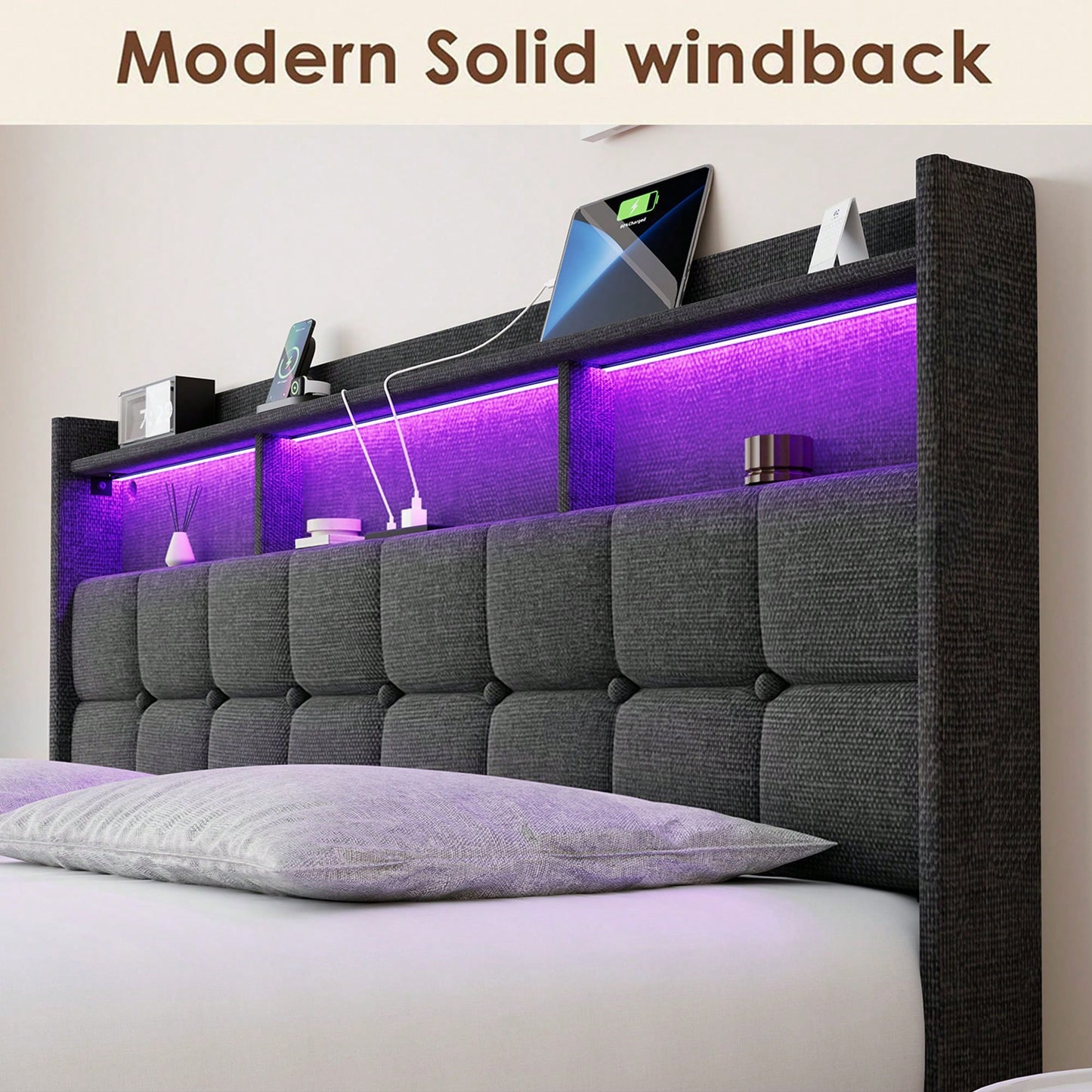 Luxury King Size Bed With Plush Comfort And Elegant Design